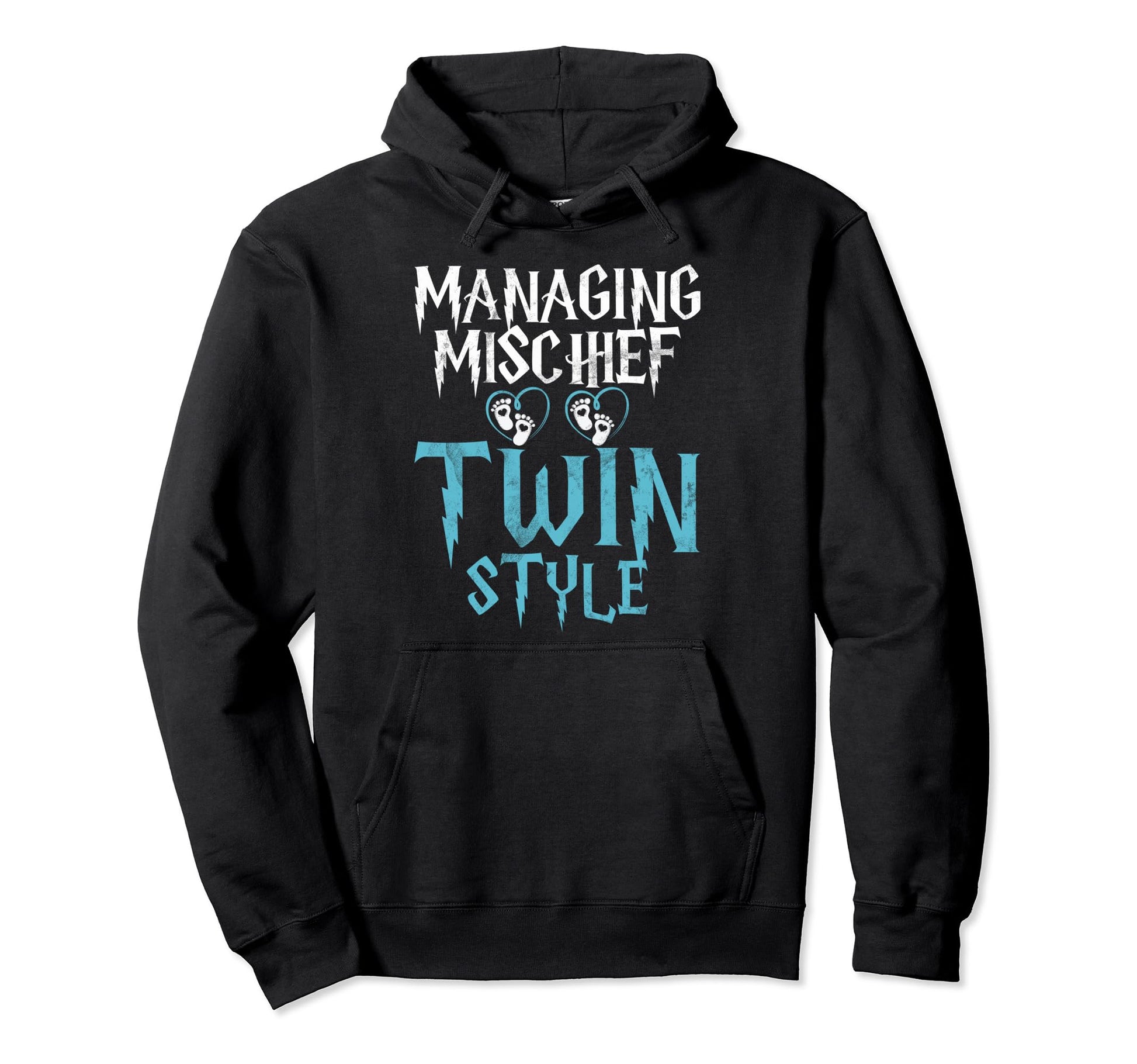 Managing Mischief Twin Twin Dad Hoodie - Trendy Graphic Unisex - T-Shirt, Sweatshirt, Hoodie
