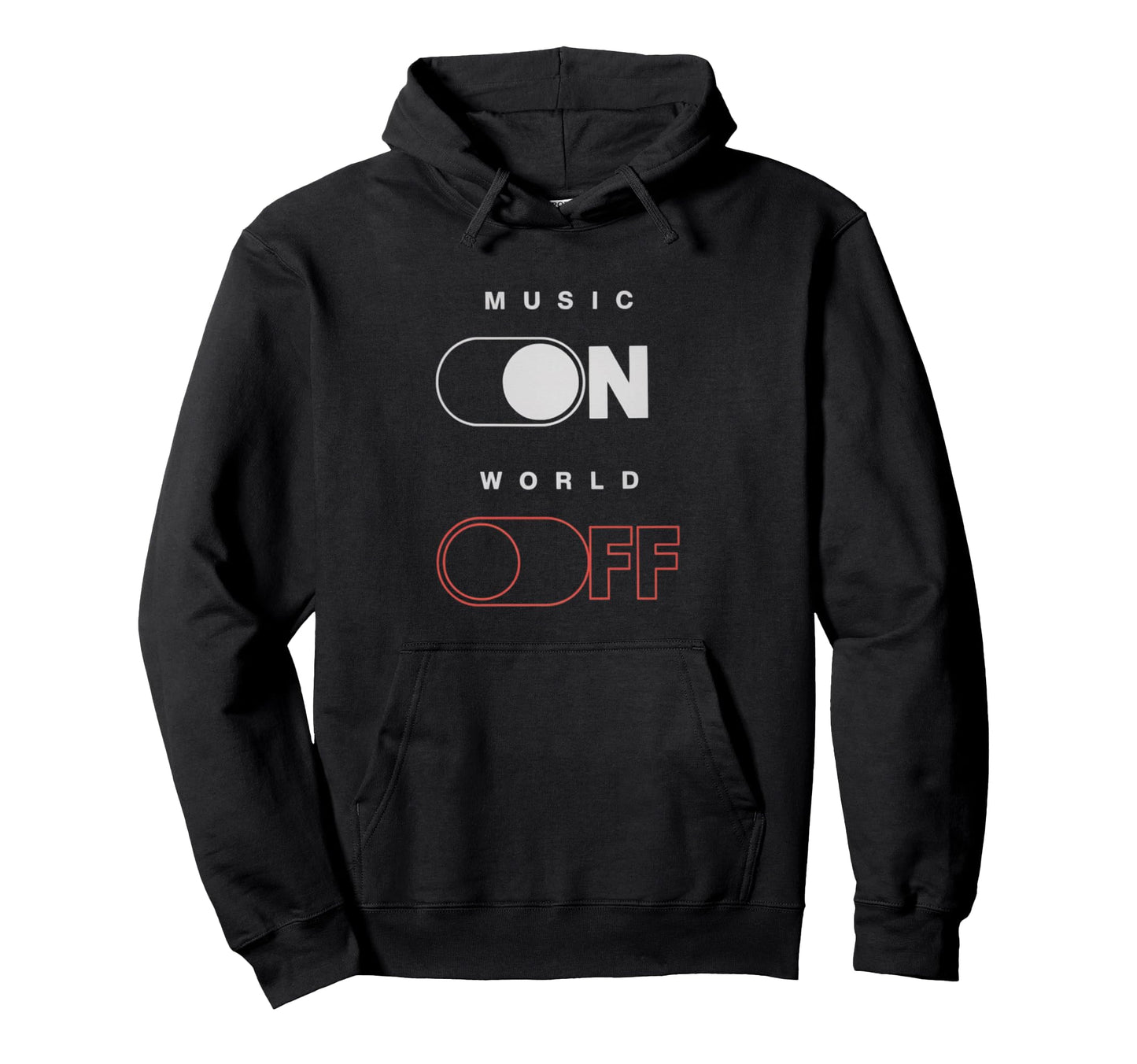 Music World Off Music Lovers Djs Hoodie - Novelty Apparel for Adults - T-Shirt, Sweatshirt, Hoodie