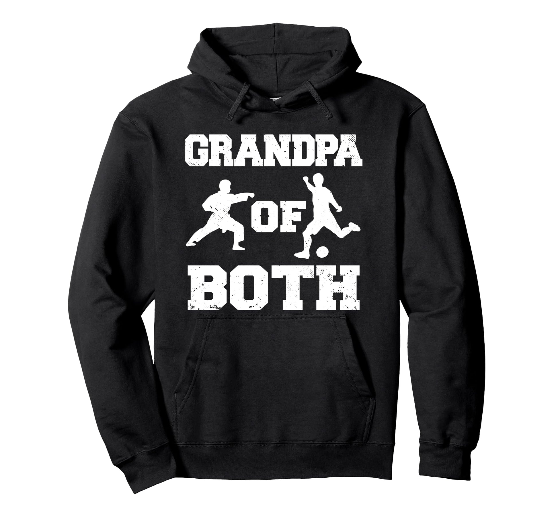 Grandpa Both Funny Soccer And Karate Hoodie - Unique Graphic for Adults - T-Shirt, Sweatshirt, Hoodie
