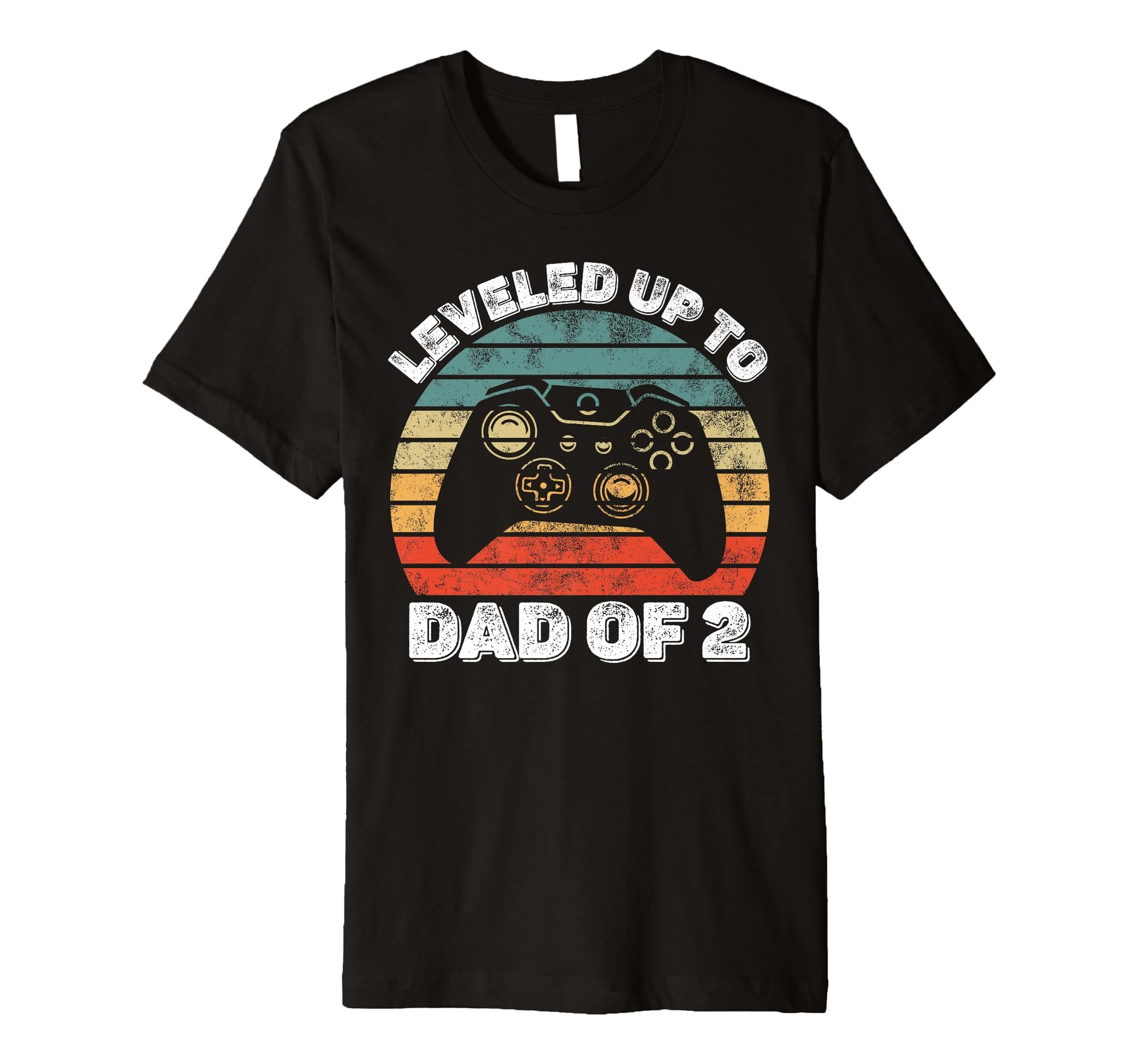 Mens Gamer Dad Leveled Up To Dad 2 T-Shirt - Trendy Graphic Men Women - T-Shirt, Sweatshirt, Hoodie