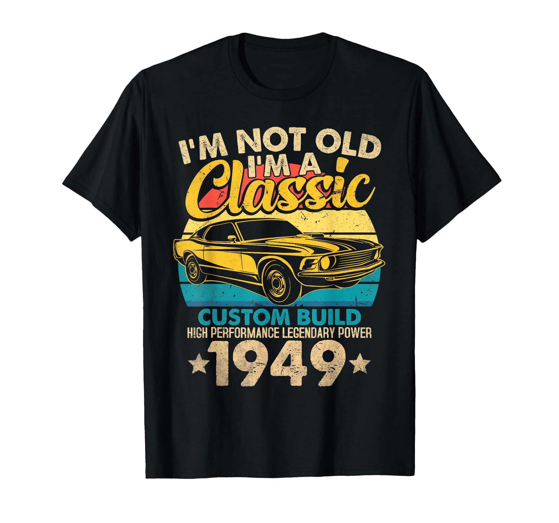 Im Not Old Im Born 1949 73Th Birthday T-Shirt - Novelty Apparel for Adults - T-Shirt, Sweatshirt, Hoodie