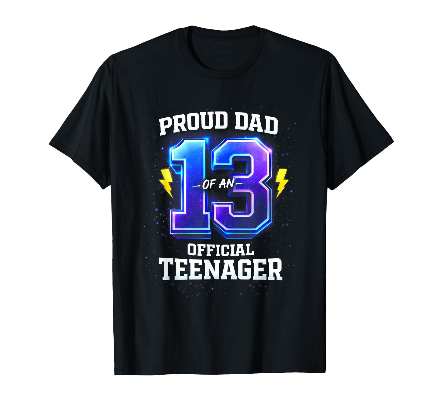 Proud Dad Teenager Birthday Outfit T-Shirt - Minimalist Print Unisex - T-Shirt, Sweatshirt, Hoodie