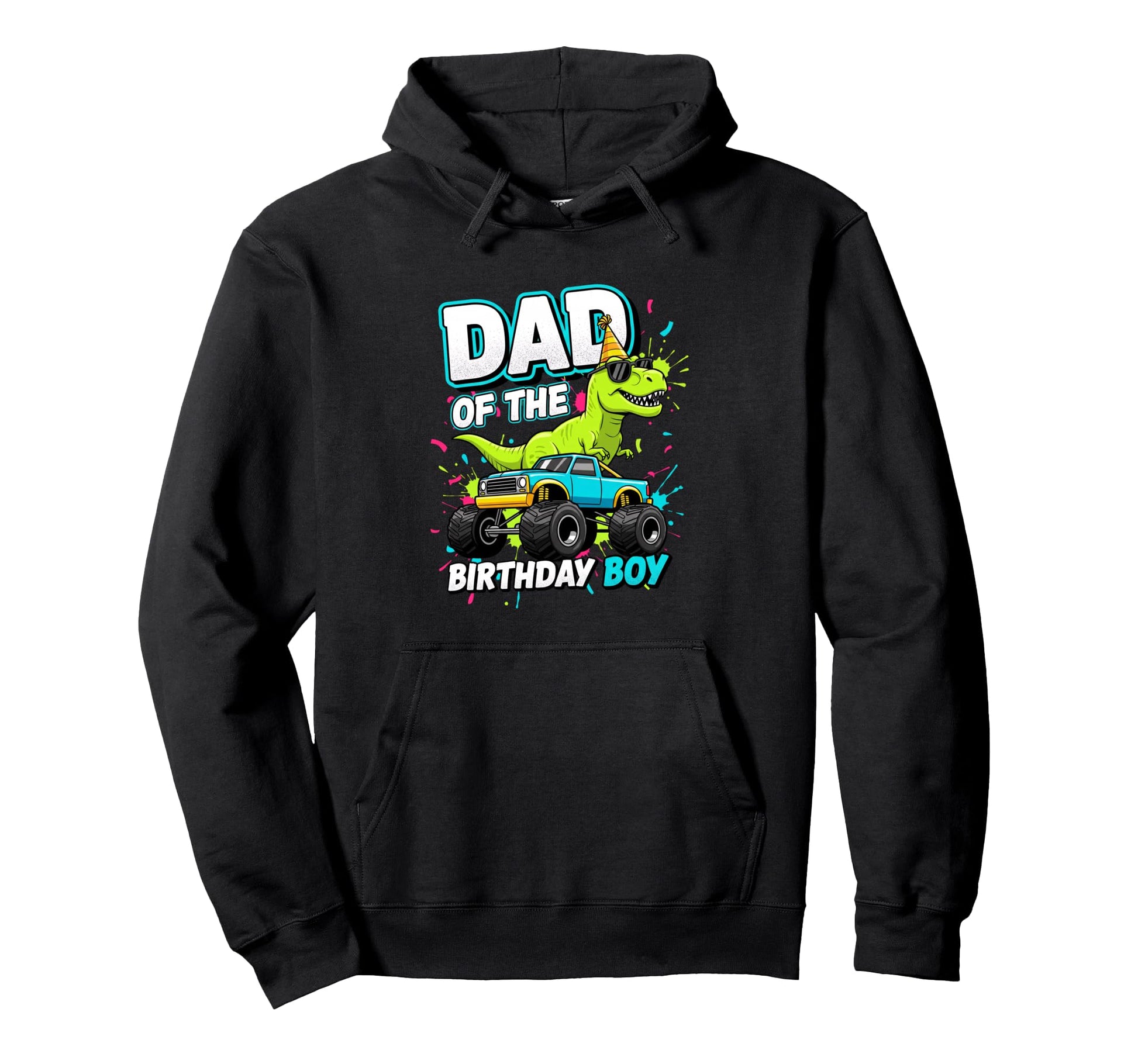 Dad Birthday Dinosaur Birthday Hoodie - Unique Graphic Unisex - T-Shirt, Sweatshirt, Hoodie