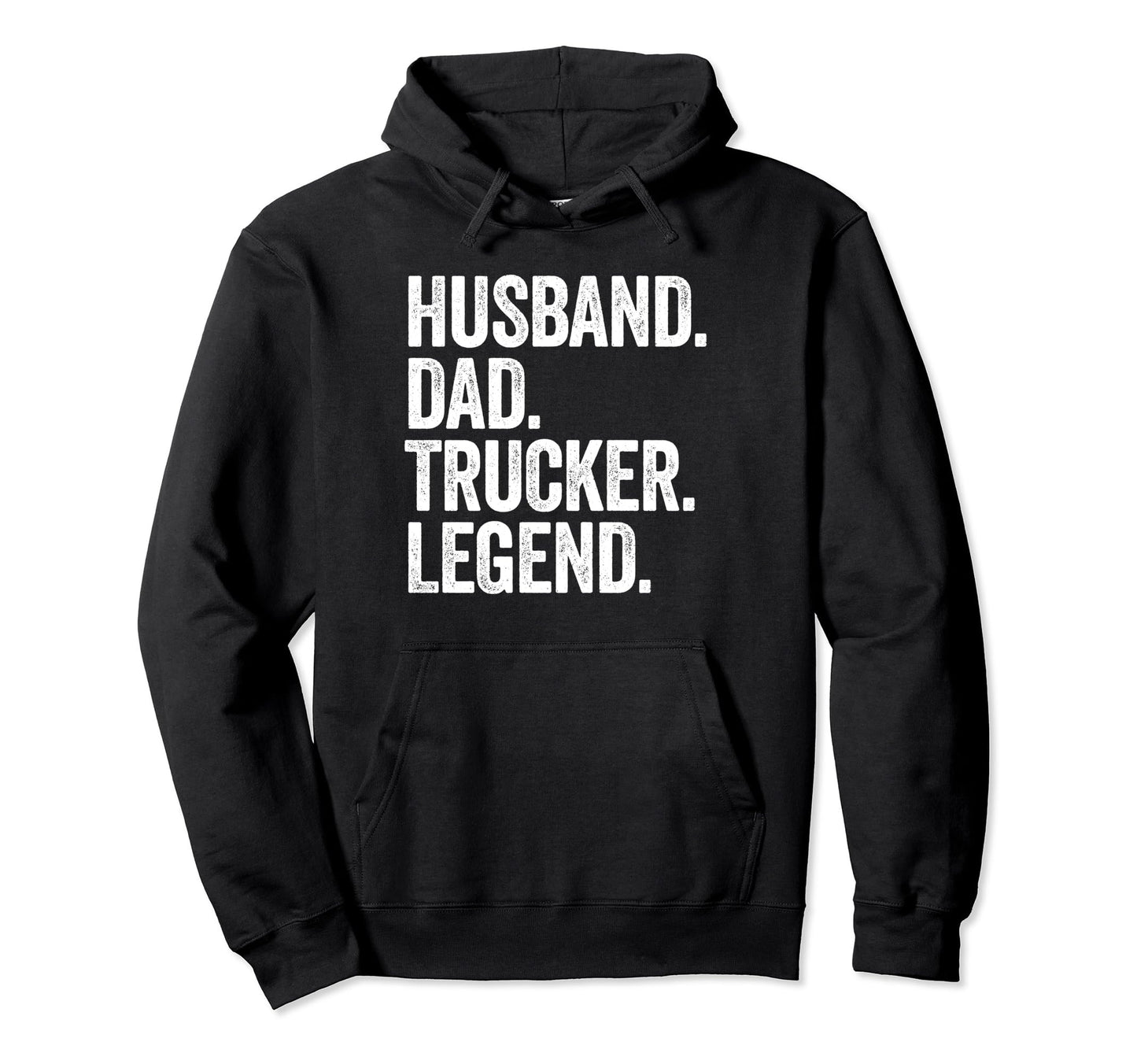 Husband Dad Trucker Funny Truck Hoodie - Custom Art Print for Adults - T-Shirt, Sweatshirt, Hoodie
