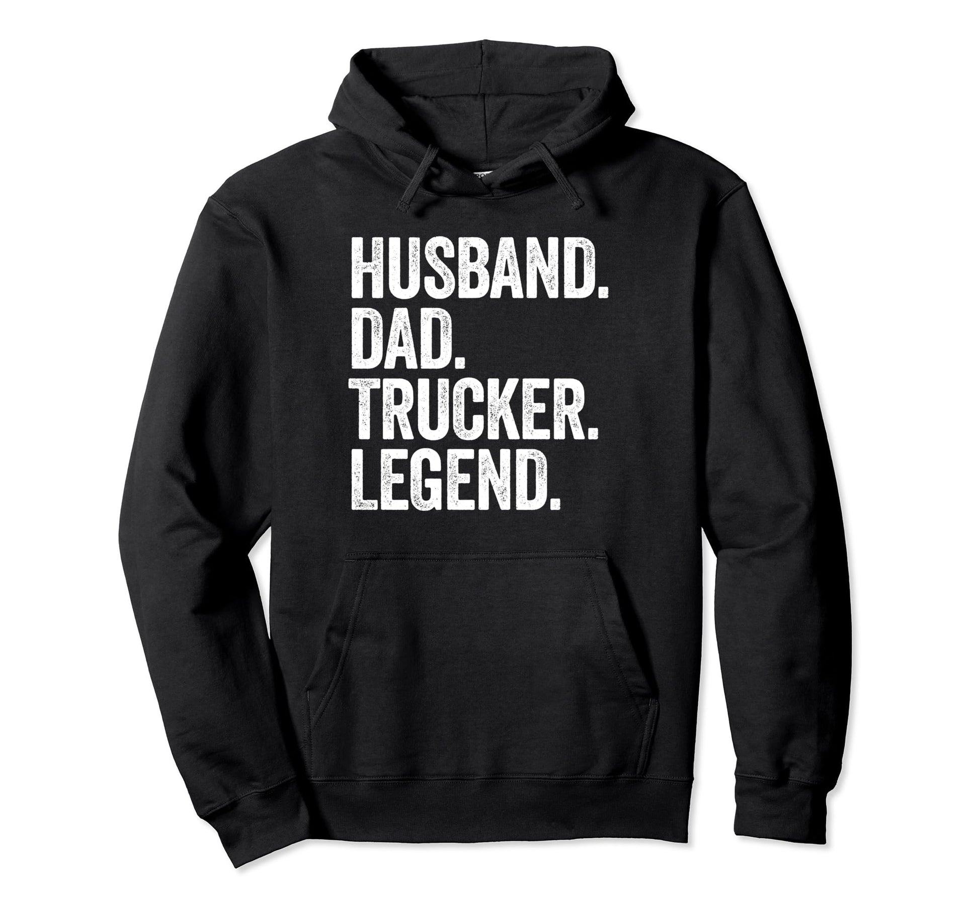Husband Dad Trucker Funny Truck Hoodie - Custom Art Print for Adults - T-Shirt, Sweatshirt, Hoodie