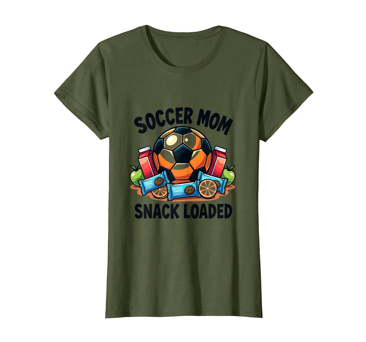 Soccer Mom Snack Loaded Fun T-Shirt - Graphic Print for Adults - T-Shirt, Sweatshirt, Hoodie