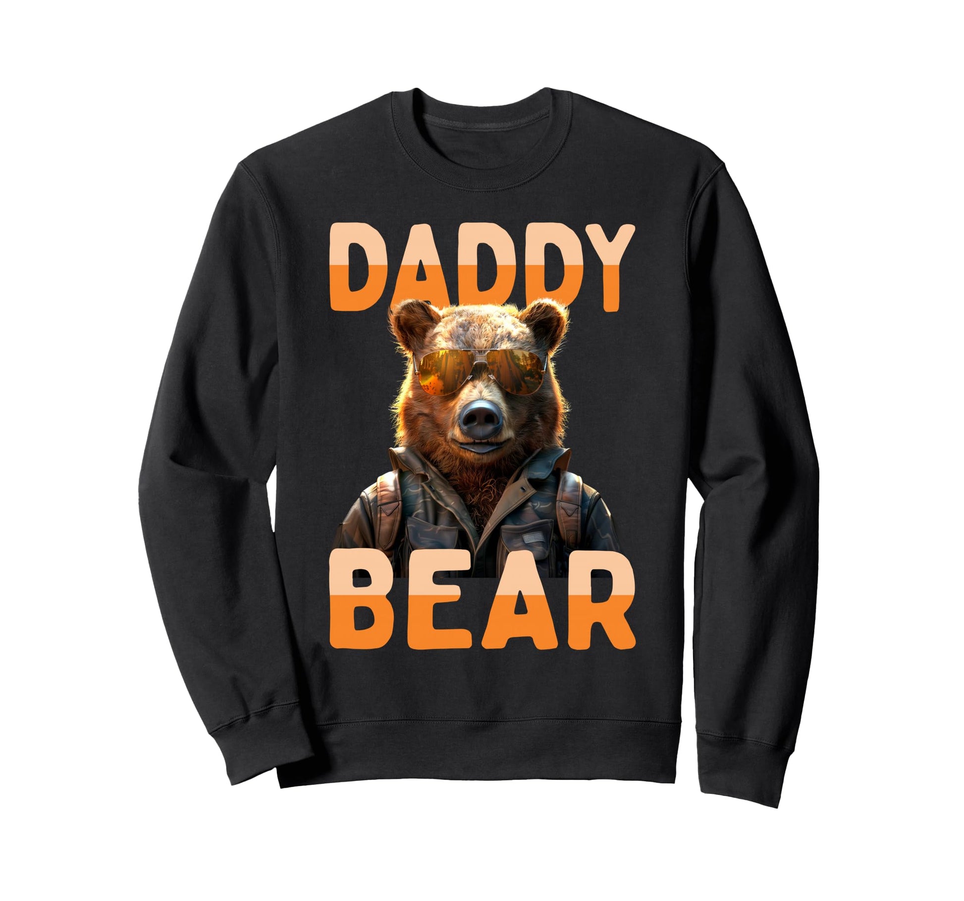 Daddy Bear Papa Dad Bear Fathers Sweatshirt - Custom Art Print for Adults - T-Shirt, Sweatshirt, Hoodie