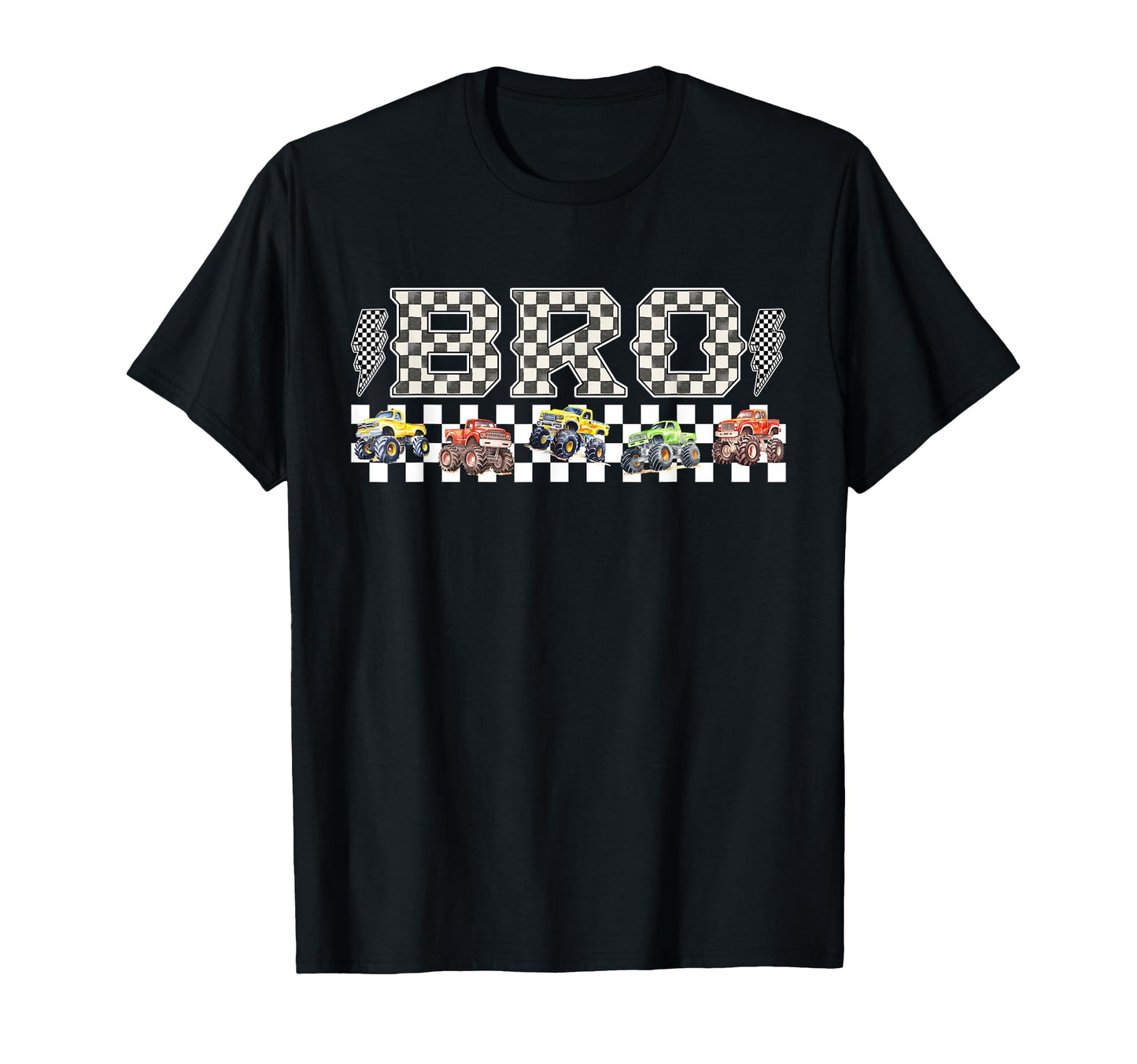 Bro Monster Truck Family Crew Birthday T-Shirt - Novelty Apparel Men Women - T-Shirt, Sweatshirt, Hoodie