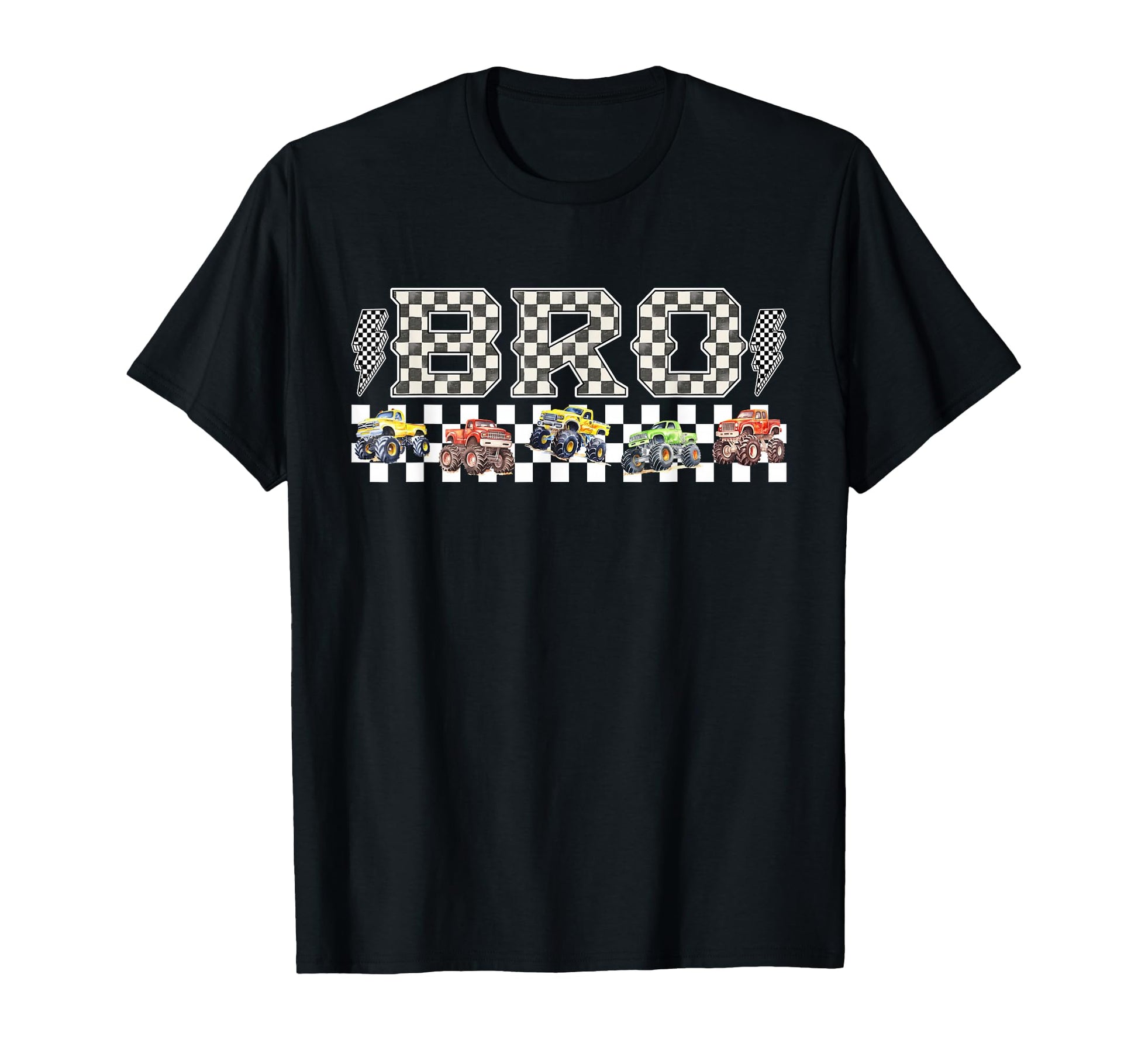 Bro Monster Truck Family Crew Birthday T-Shirt - Novelty Apparel Men Women - T-Shirt, Sweatshirt, Hoodie