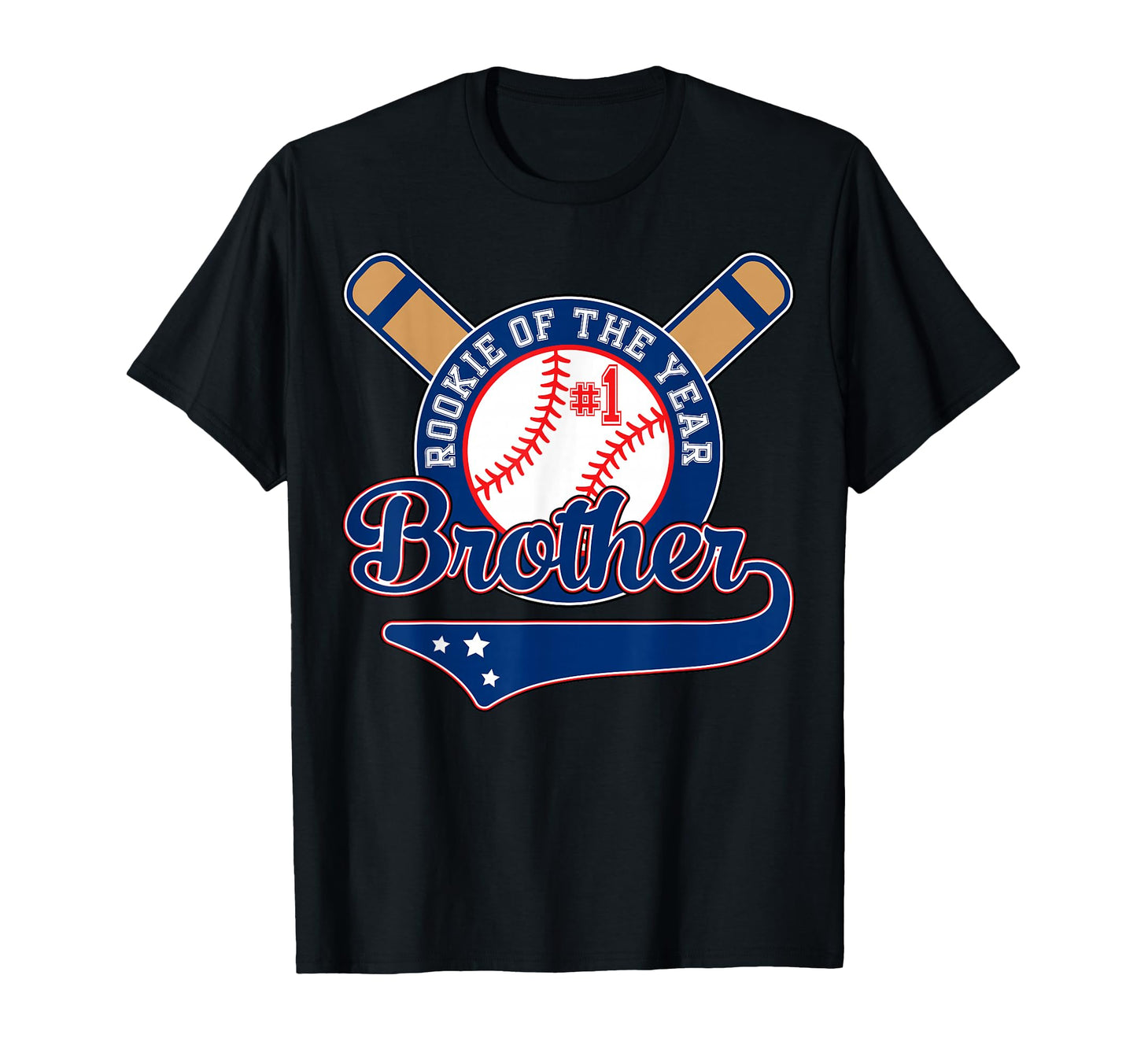 Brother Rookie 1St Birthday Baseball T-Shirt - Novelty Apparel Men Women - T-Shirt, Sweatshirt, Hoodie