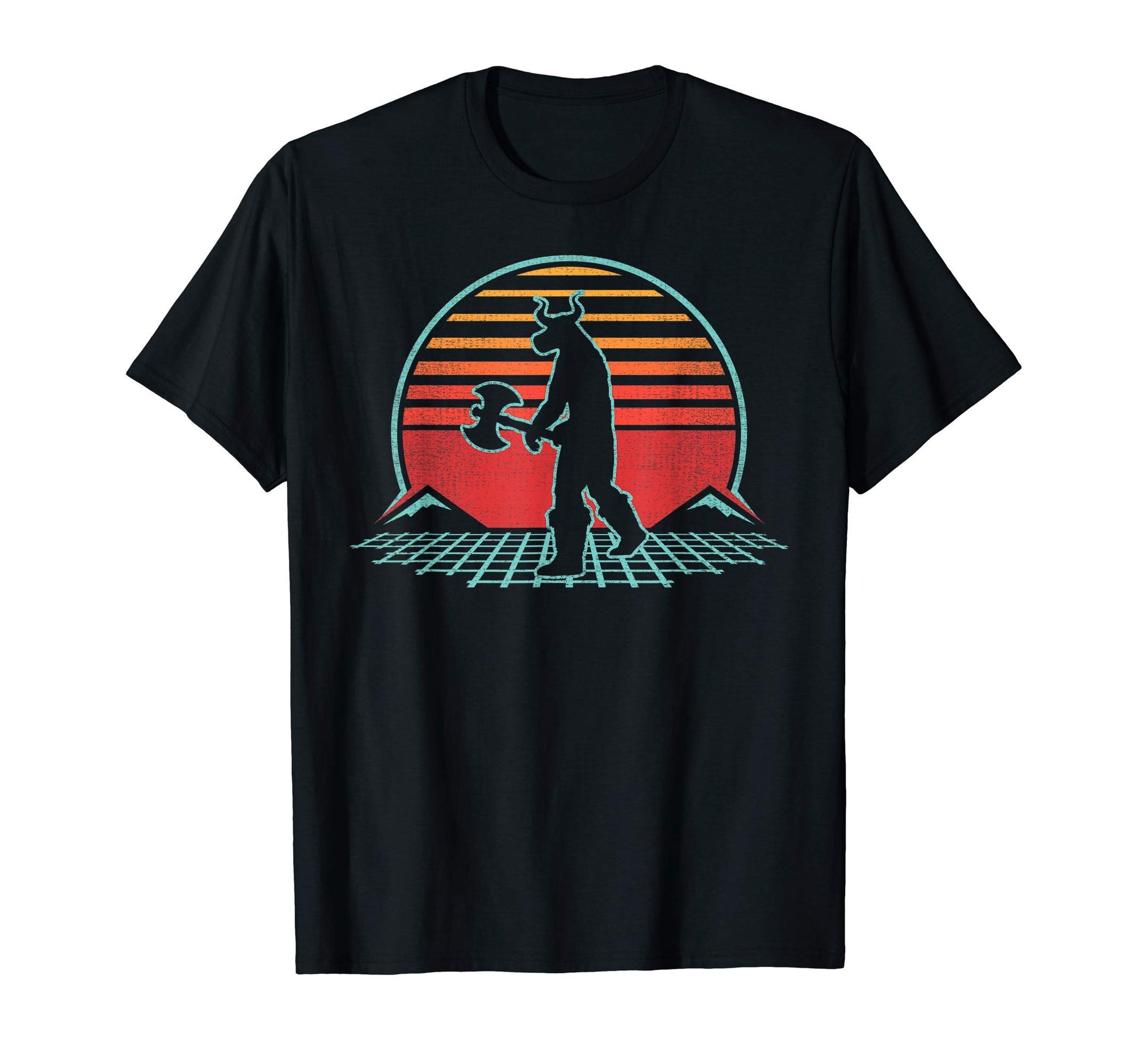 Minotaur Greek Mythology 80S Gift T-Shirt - Fun Novelty Design Men Women - T-Shirt, Sweatshirt, Hoodie