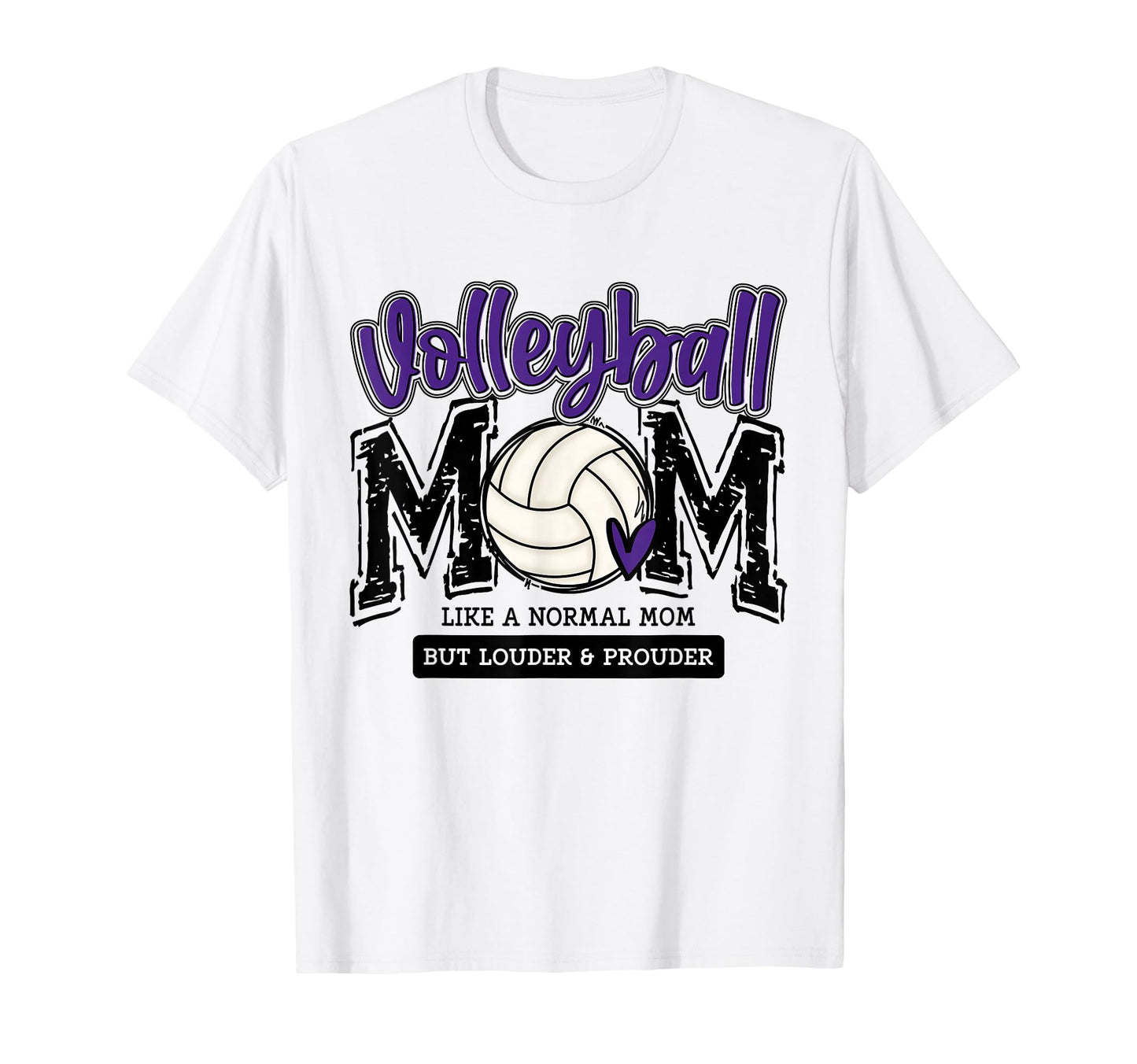 Volleyball Mom Purple Game Day Mama T-Shirt - Aesthetic Graphic for Adults - T-Shirt, Sweatshirt, Hoodie