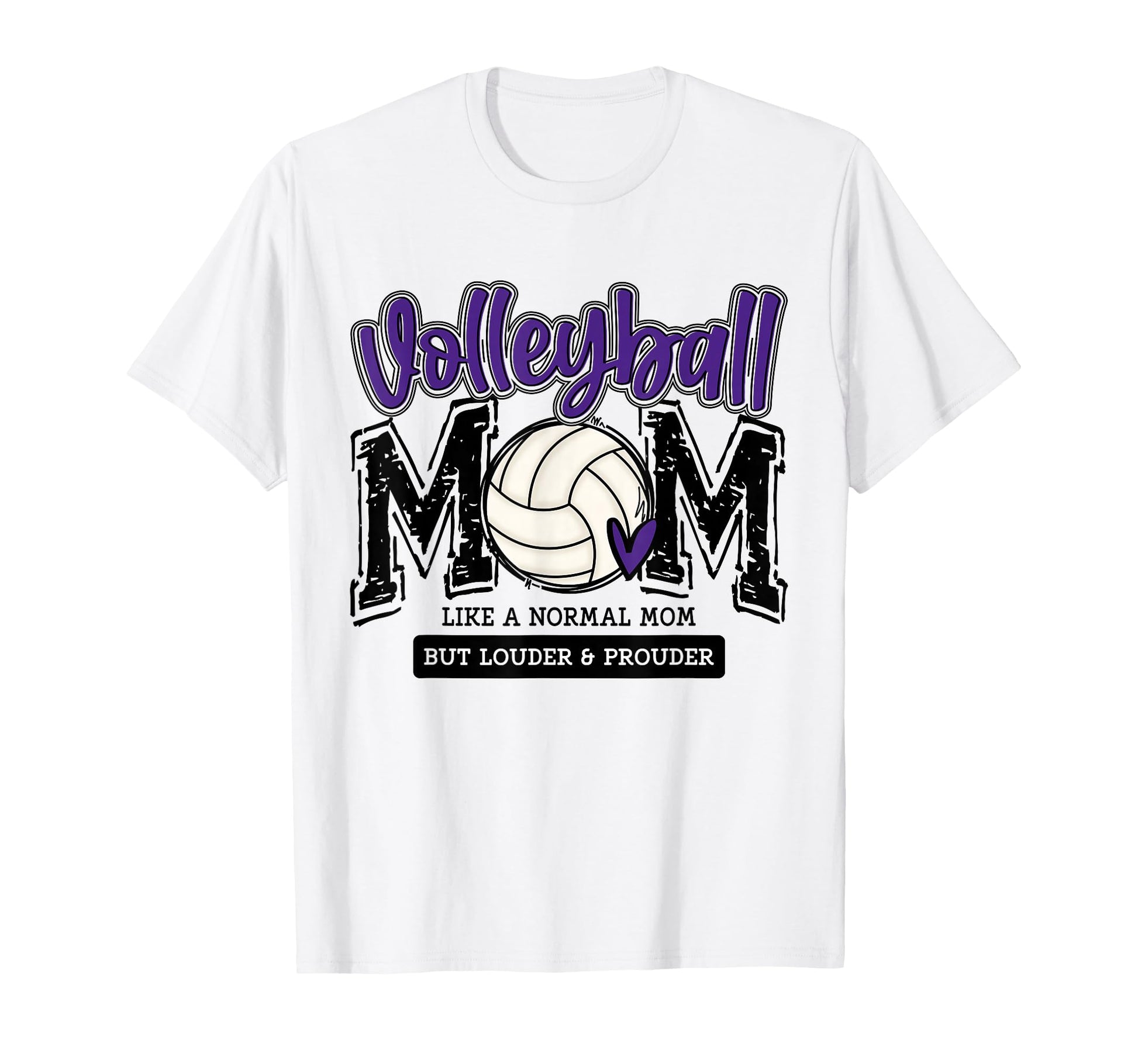 Volleyball Mom Purple Game Day Mama T-Shirt - Aesthetic Graphic for Adults - T-Shirt, Sweatshirt, Hoodie