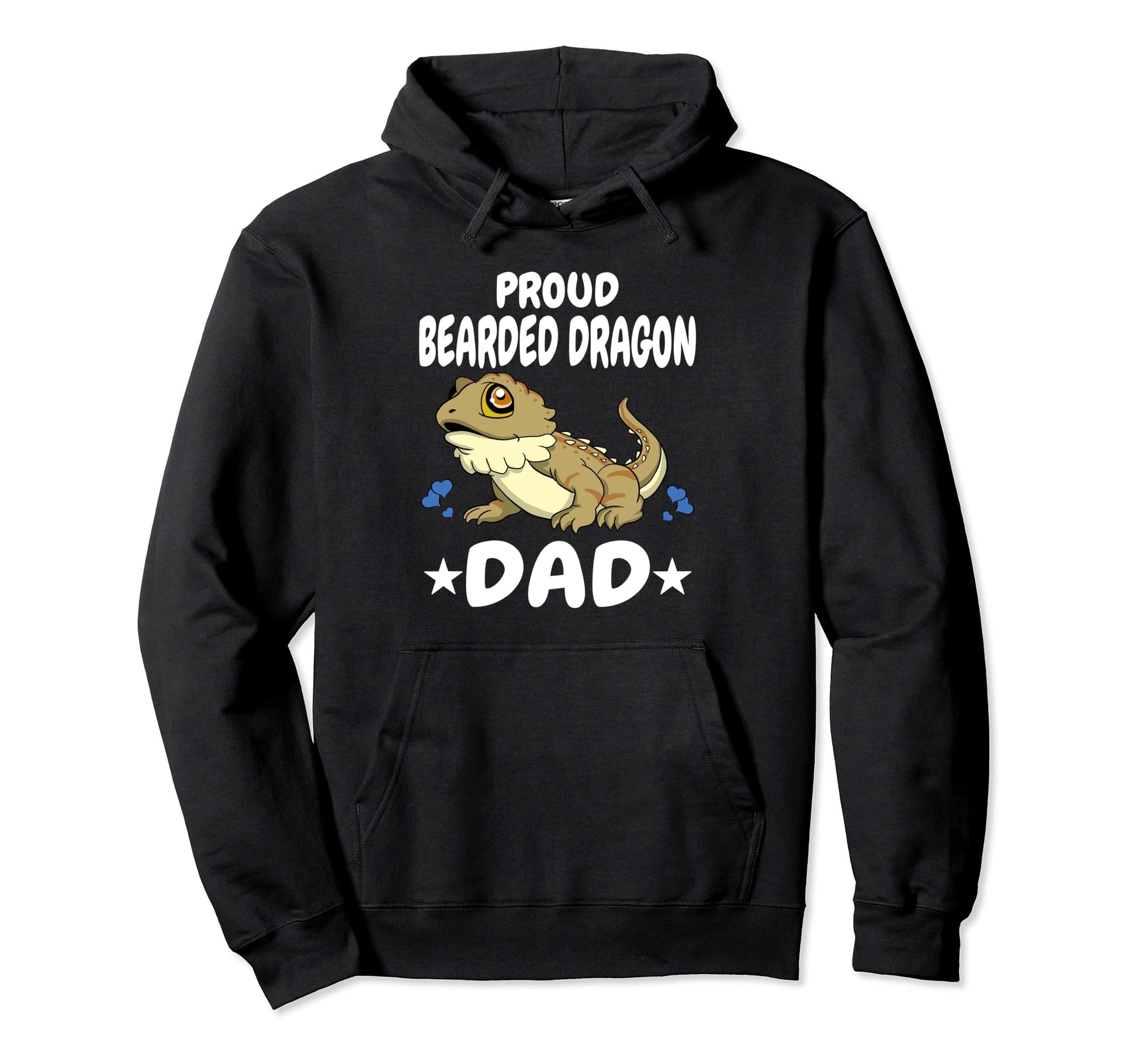 Proud Bearded Dragon Dad Lizard Hoodie - Novelty Apparel for Adults - T-Shirt, Sweatshirt, Hoodie
