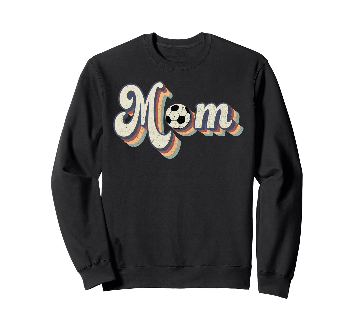 Soccer Mom Soccer Mama Groovy Sweatshirt - Aesthetic Graphic Unisex - T-Shirt, Sweatshirt, Hoodie