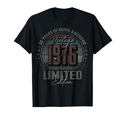 1976 50 Year Old 50Th Birthday T-Shirt - Streetwear Style for Adults - T-Shirt, Sweatshirt, Hoodie