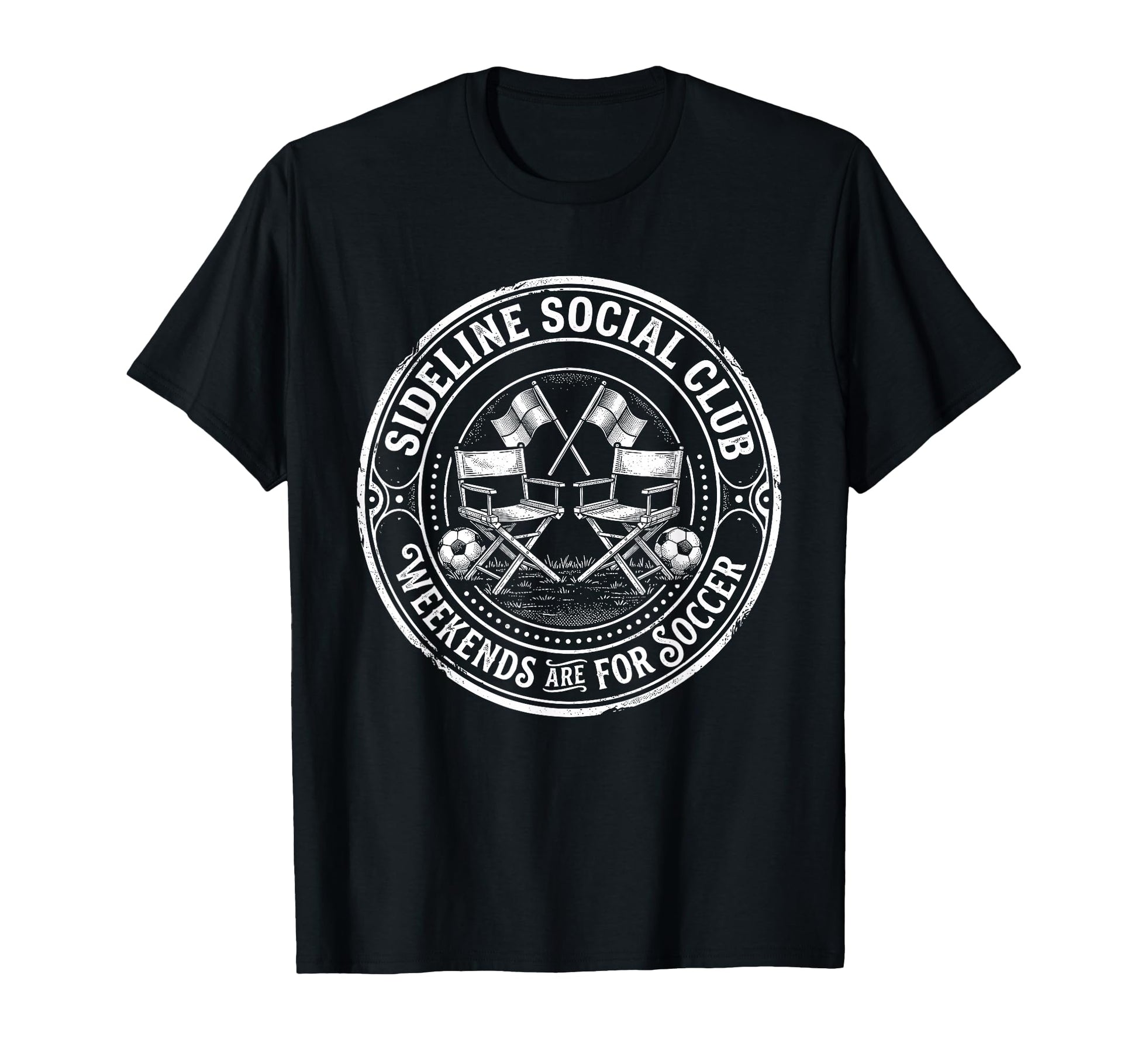 Sideline Social Club Weekends Are Soccer T-Shirt - Unique Graphic Unisex - T-Shirt, Sweatshirt, Hoodie