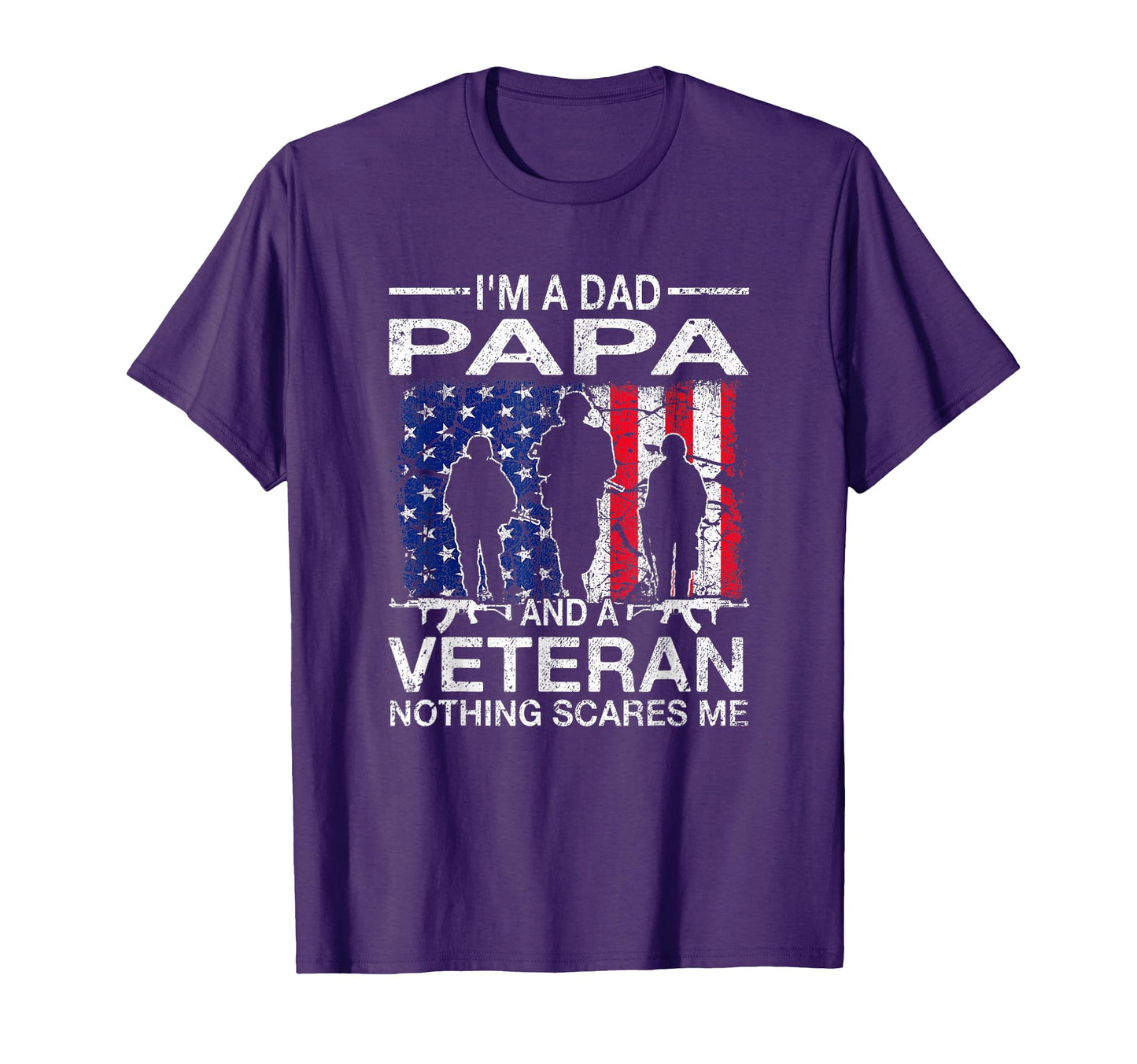Mens Papa And Veteran Military T-Shirt - Aesthetic Graphic Men Women - T-Shirt, Sweatshirt, Hoodie