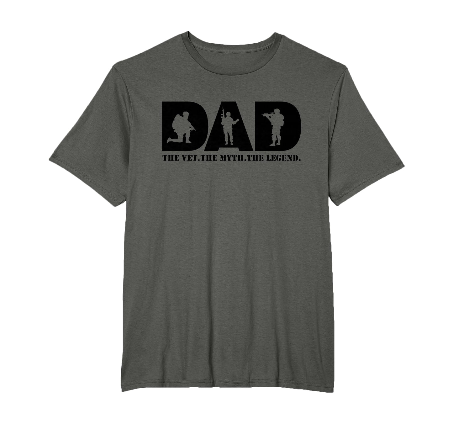 Dad Vet Myth Legend Military Veteran T-Shirt - Trendy Graphic Unisex - T-Shirt, Sweatshirt, Hoodie