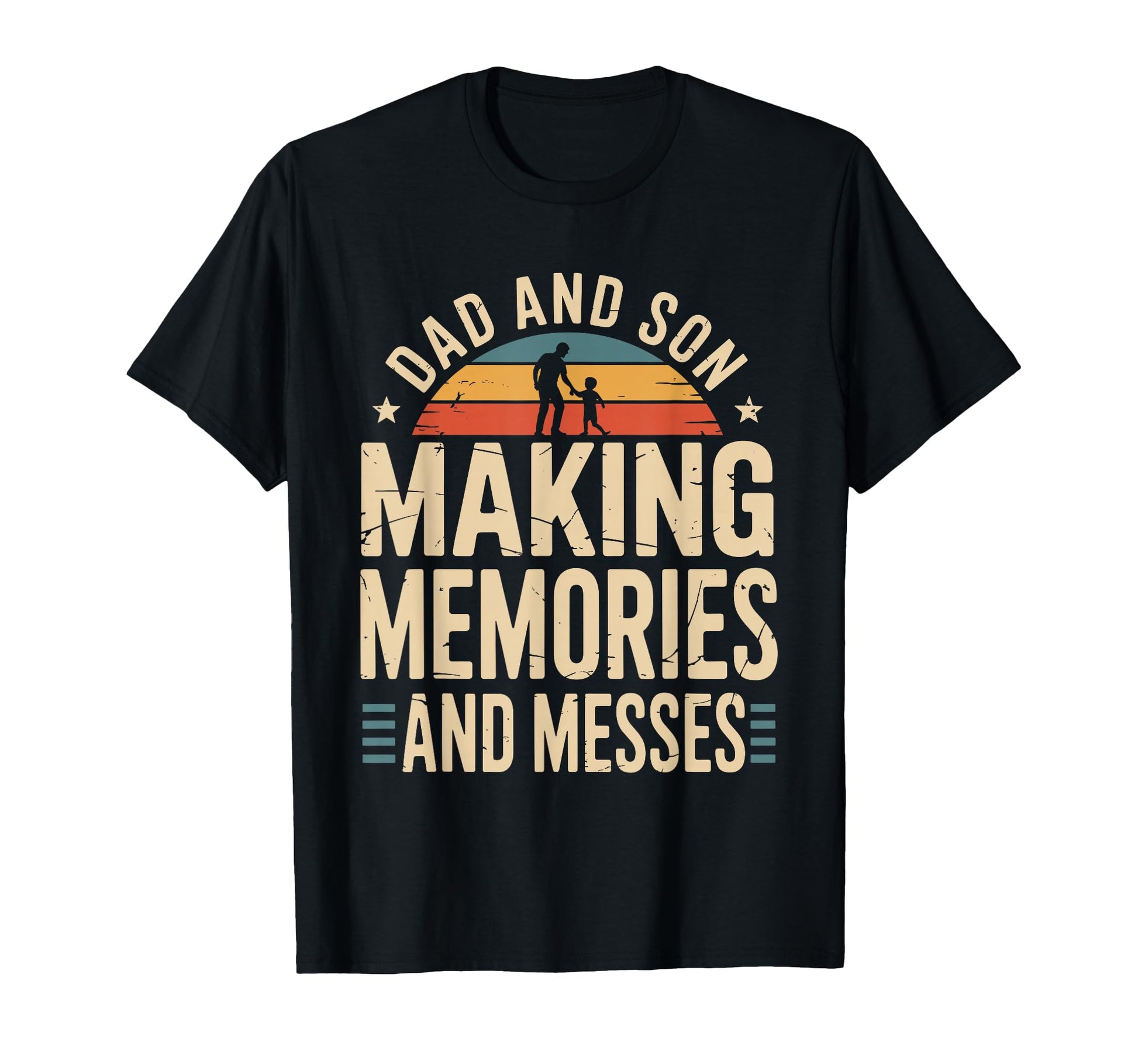 Dad And Son Making Memories And Messes T-Shirt - Minimalist Print Unisex - T-Shirt, Sweatshirt, Hoodie