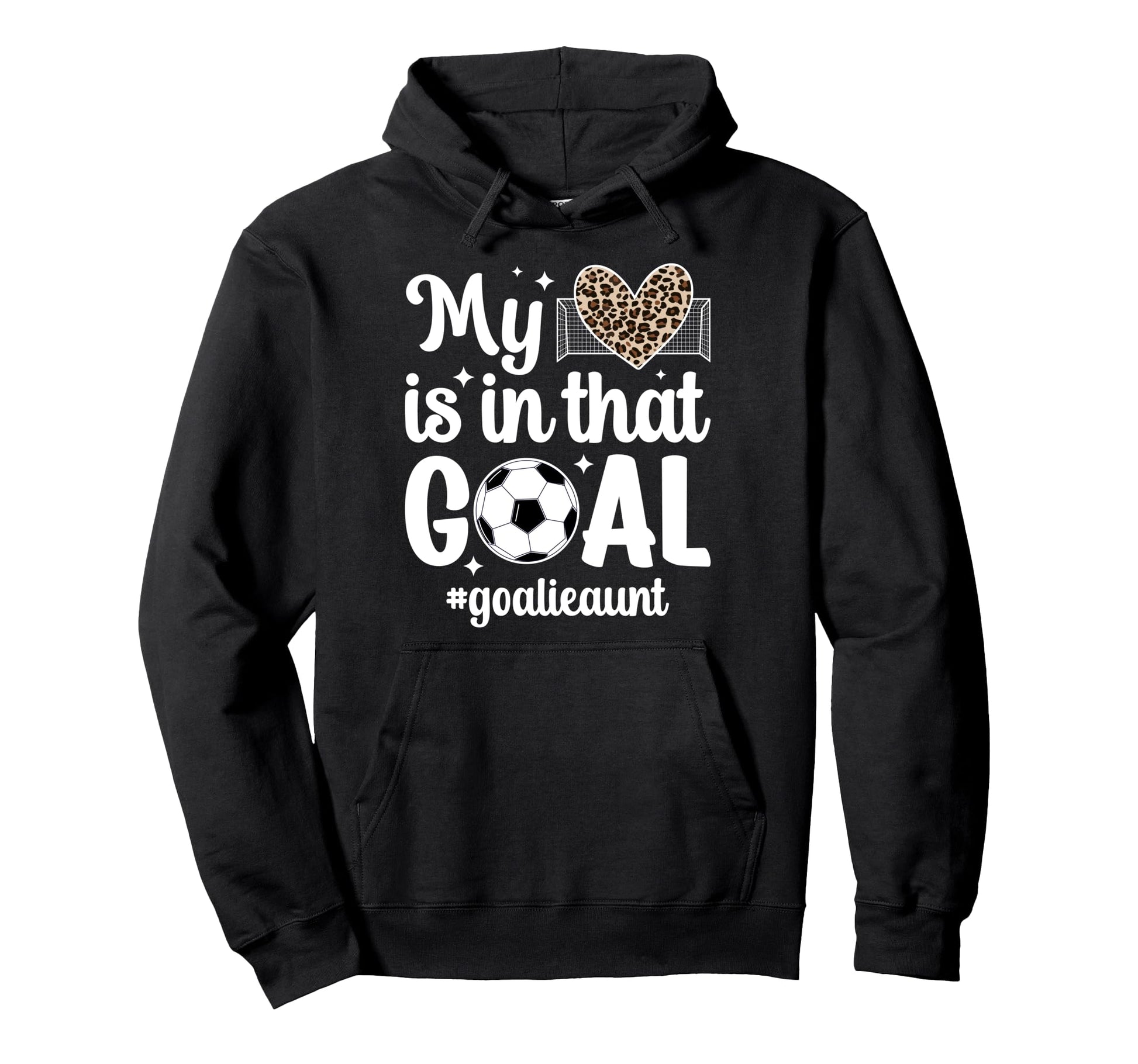 Proud Soccer Goalie Aunt Soccer Hoodie - Minimalist Print for Adults - T-Shirt, Sweatshirt, Hoodie