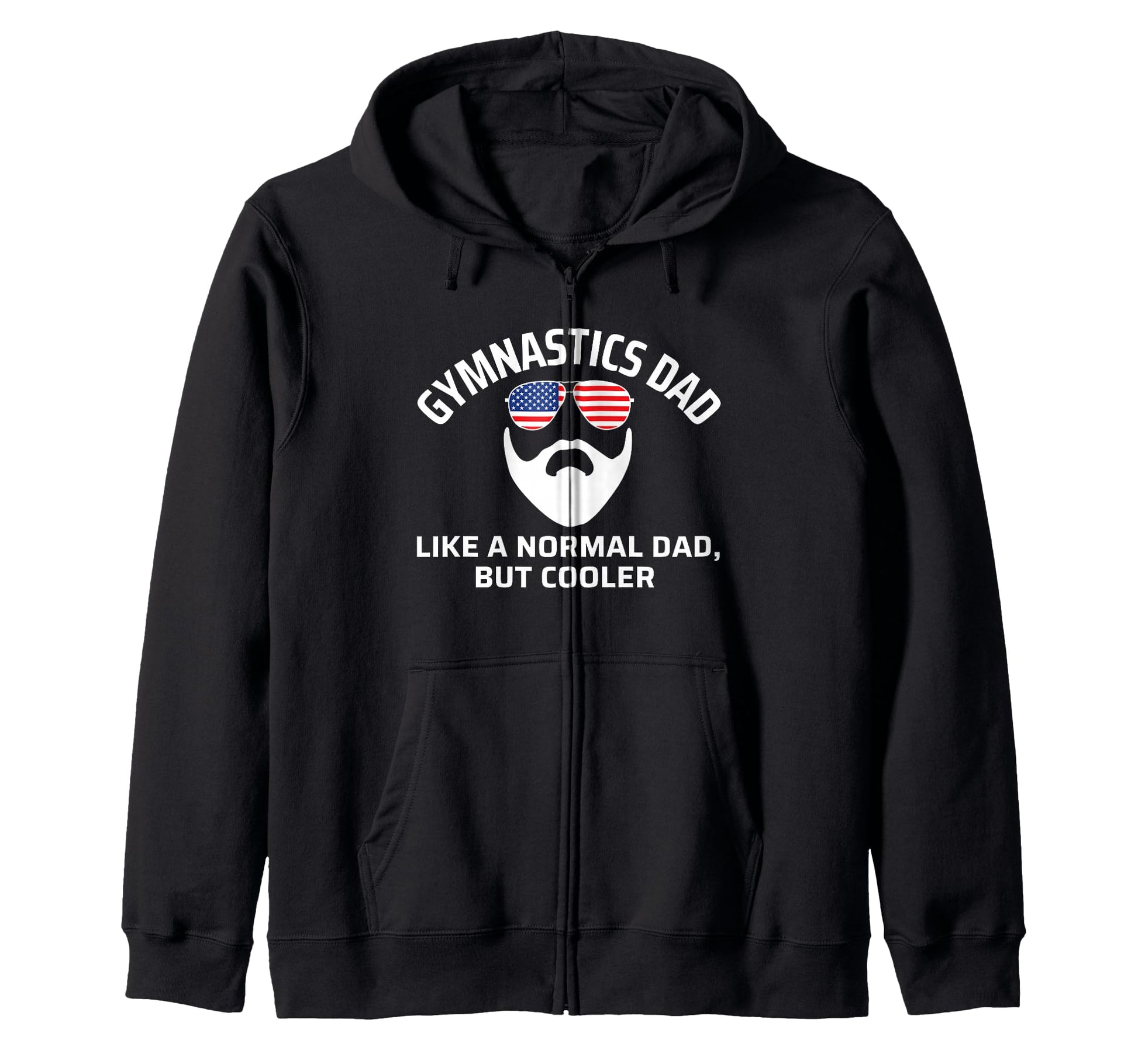 Gymnastics Dad Bearded Flag T-Shirt - Unique Graphic Unisex - T-Shirt, Sweatshirt, Hoodie