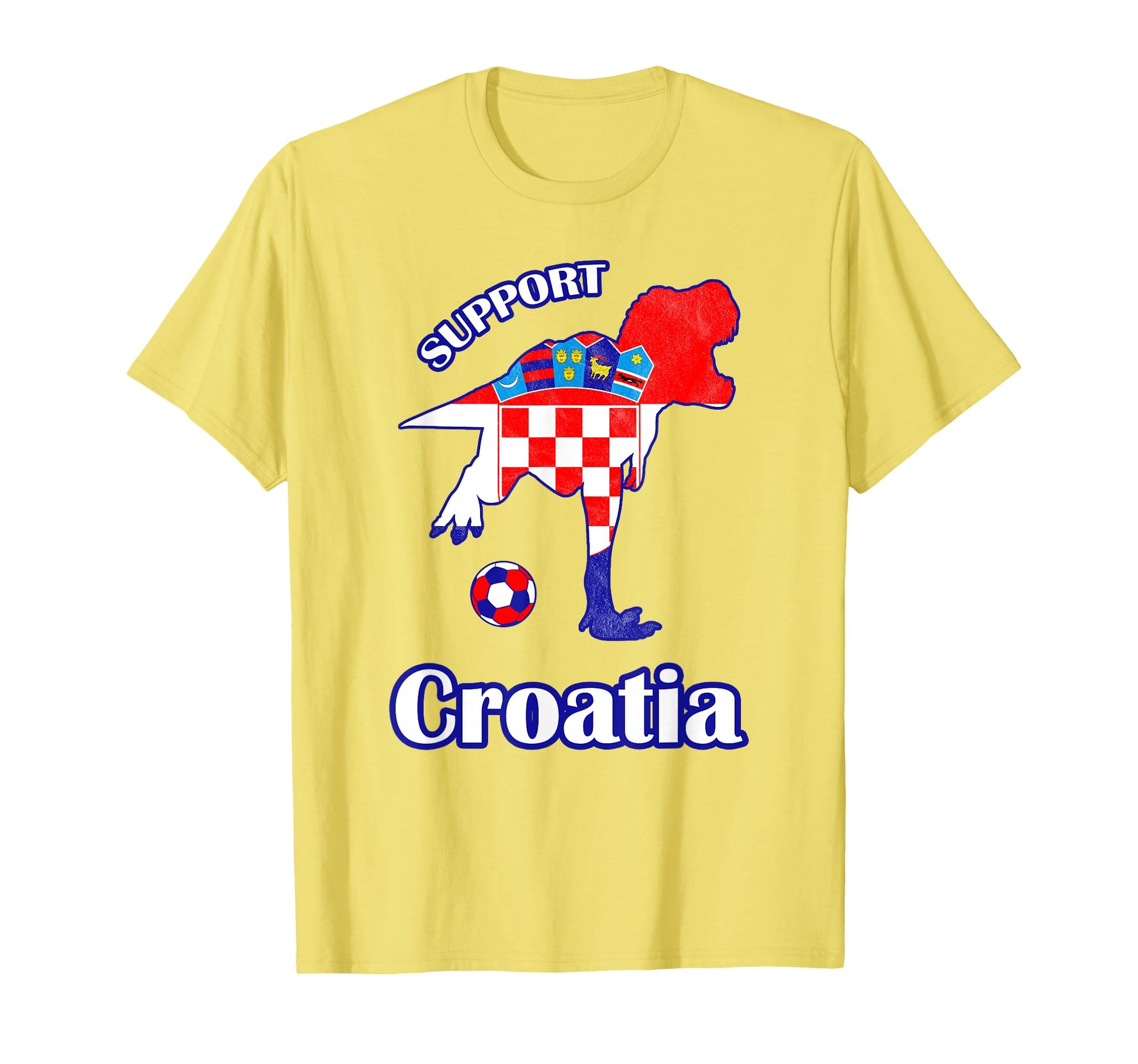 T Rex Support Jersey Croatia T-Shirt - Casual Everyday Wear Men Women - T-Shirt, Sweatshirt, Hoodie