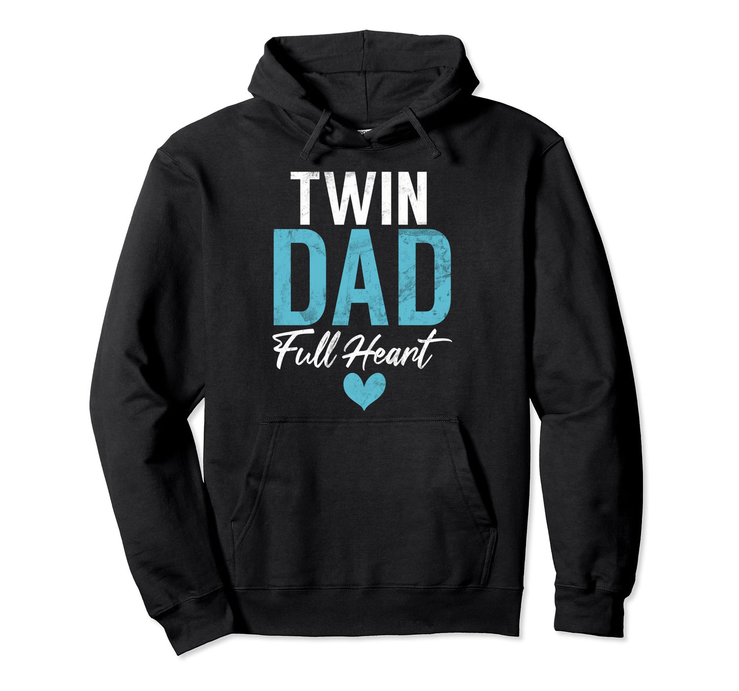 Twin Dad Full Heart Twin Dad Hoodie - Aesthetic Graphic for Adults - T-Shirt, Sweatshirt, Hoodie