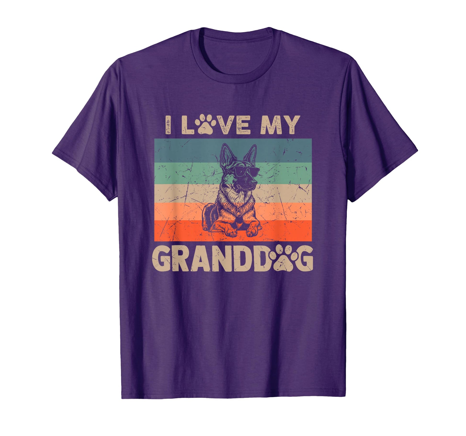 I Love My Granddog German Shepherd T-Shirt - Fun Novelty Design for Adults - T-Shirt, Sweatshirt, Hoodie