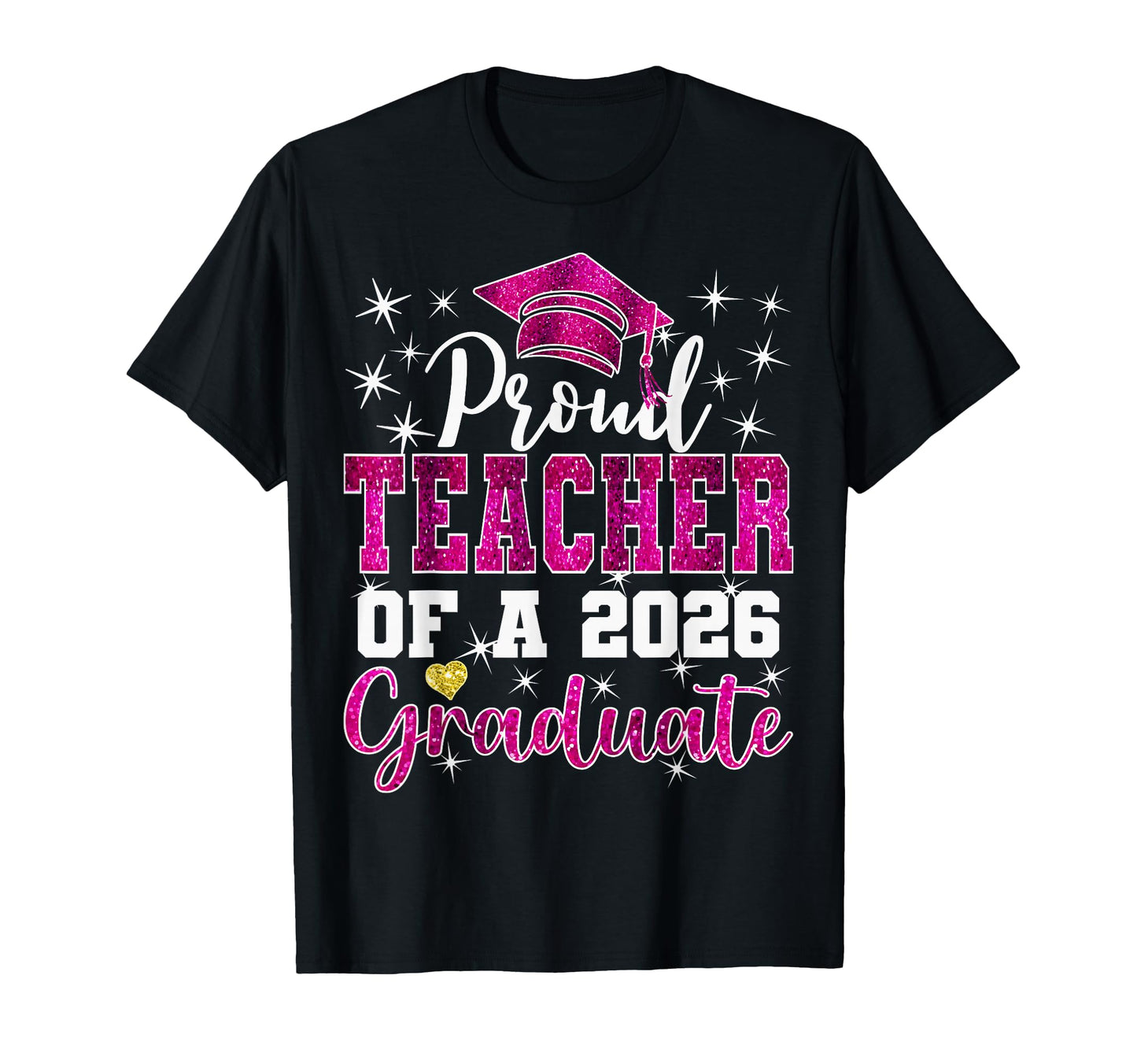 Super Proud Teacher 2026 Graduate T-Shirt - Custom Art Print Men Women - T-Shirt, Sweatshirt, Hoodie