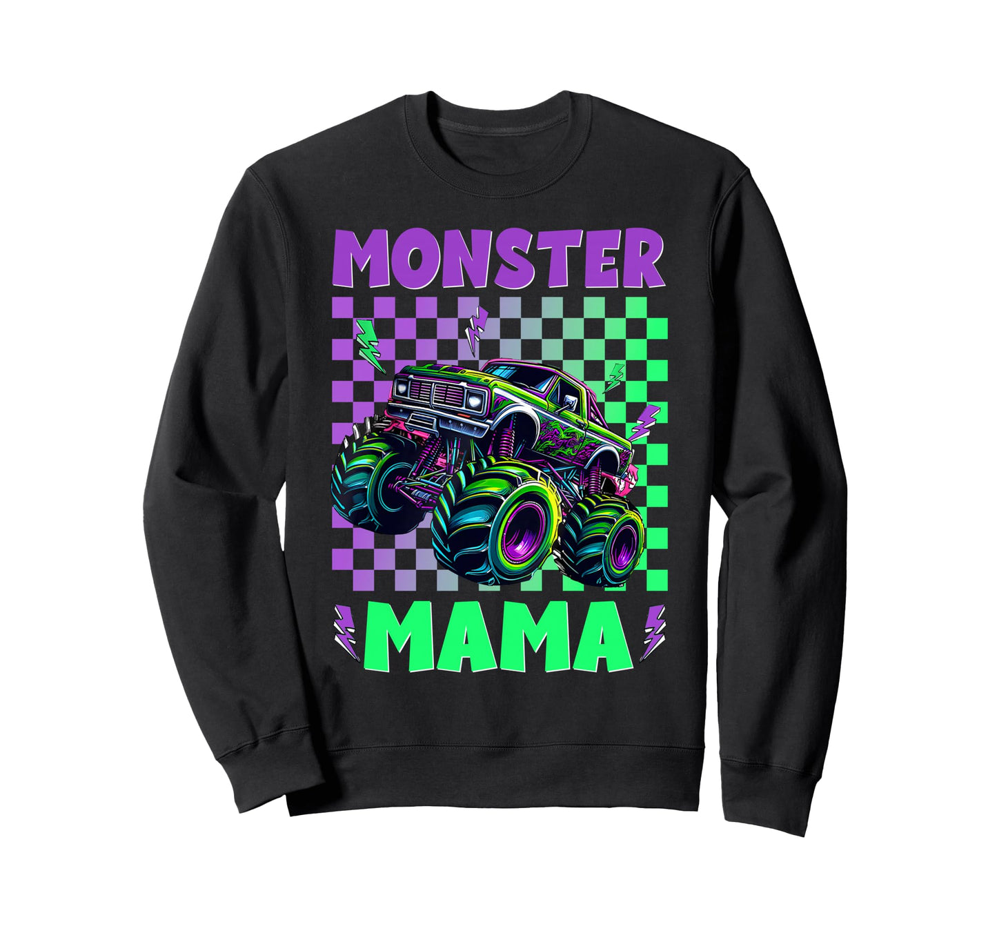 Monster Truck Mom Mama Birthday Sweatshirt - Streetwear Style for Adults - T-Shirt, Sweatshirt, Hoodie