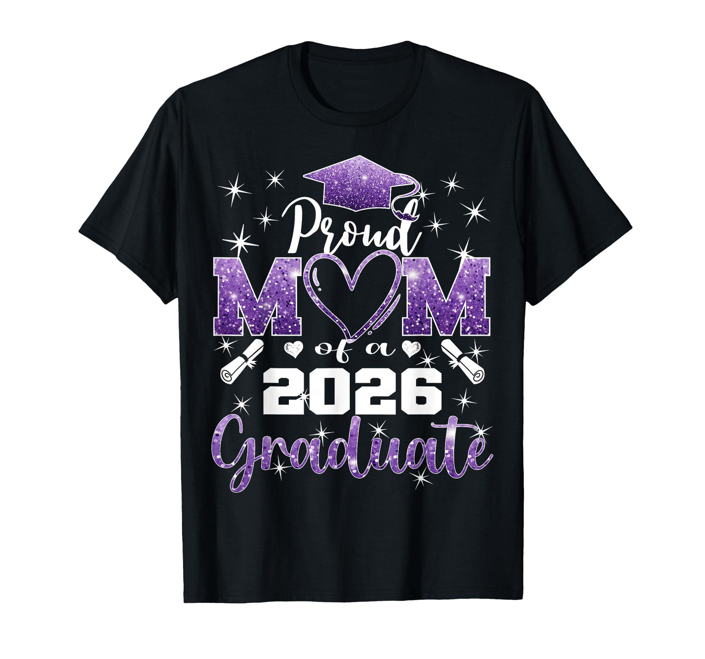 Super Proud Mom 2026 Graduate T-Shirt - Aesthetic Graphic for Adults - T-Shirt, Sweatshirt, Hoodie