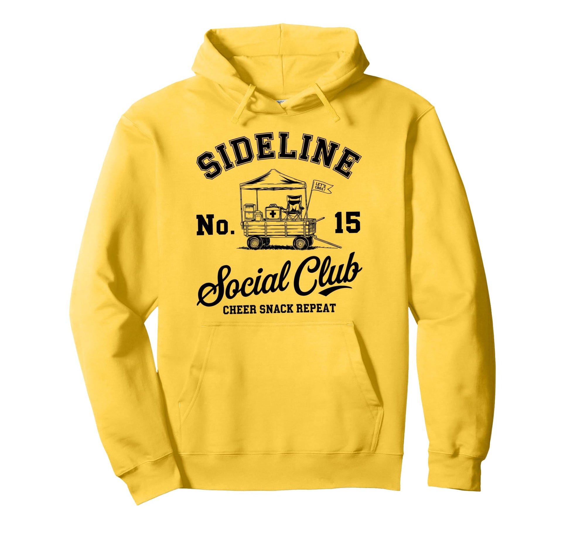 Sideline Social Club Soccer Mom Game Day Hoodie - Fun Novelty Design Unisex - T-Shirt, Sweatshirt, Hoodie