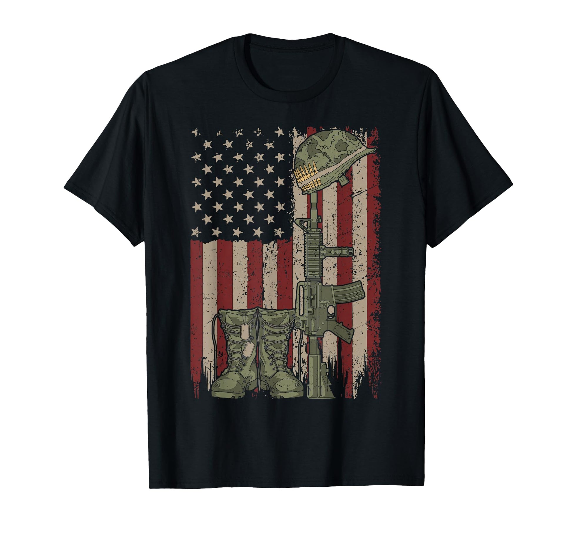 Patriotic Military Dad Mom Combat Boots T-Shirt - Unique Graphic Unisex - T-Shirt, Sweatshirt, Hoodie