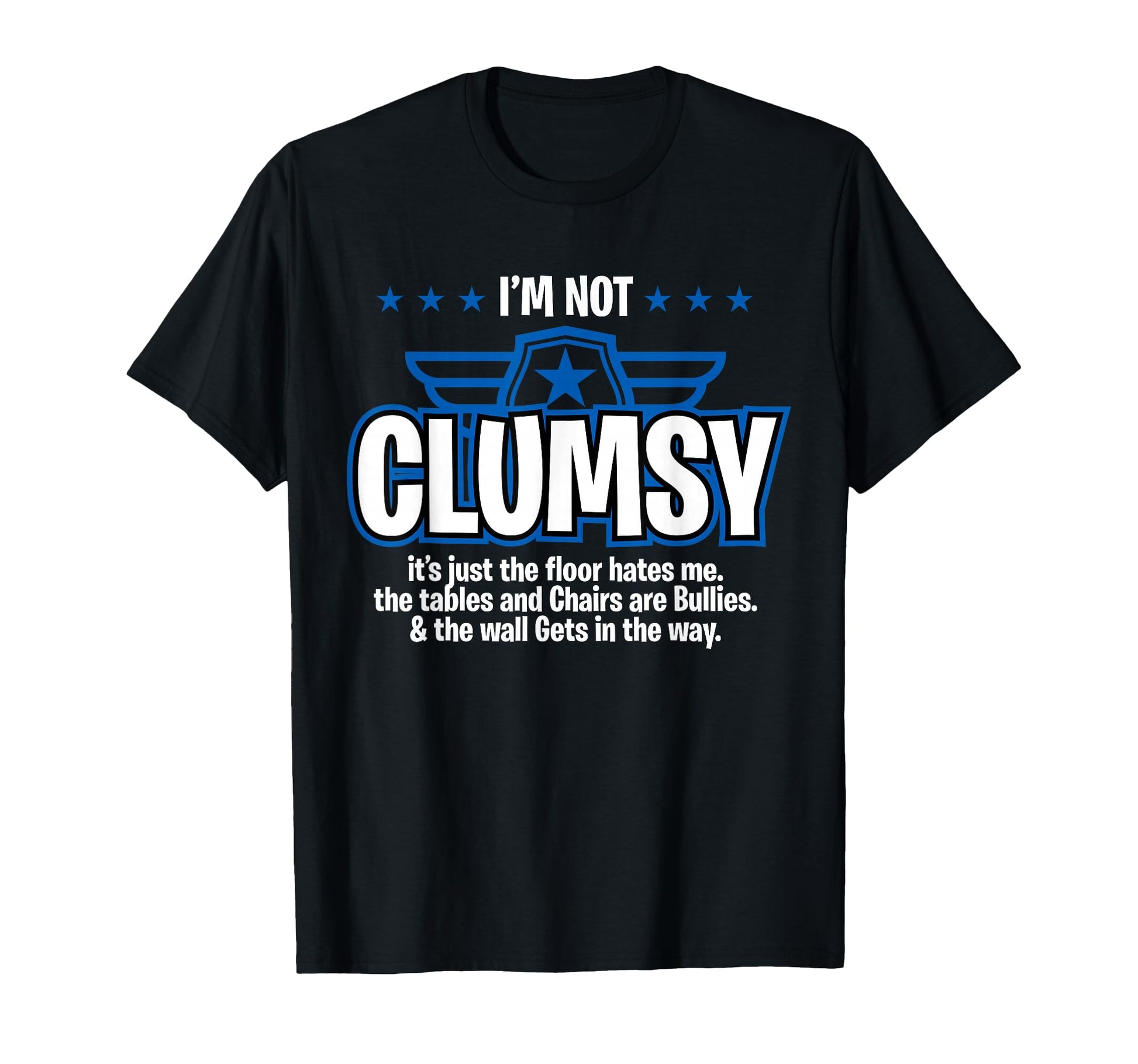 Its Just Floor Hates Me Funny Sarcastic T-Shirt - Minimalist Print Unisex - T-Shirt, Sweatshirt, Hoodie