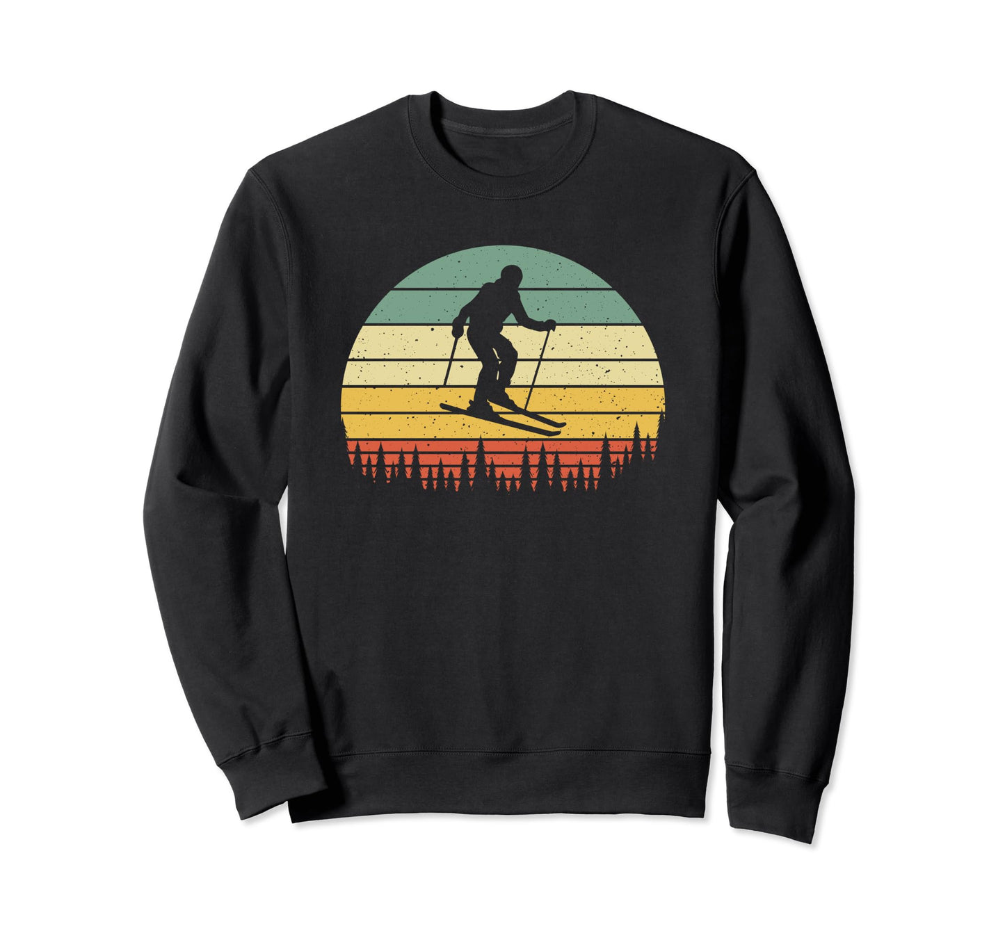 Ski Sunset Skier Skiing Dad Ski Lovers Sweatshirt - Graphic Print Unisex - T-Shirt, Sweatshirt, Hoodie