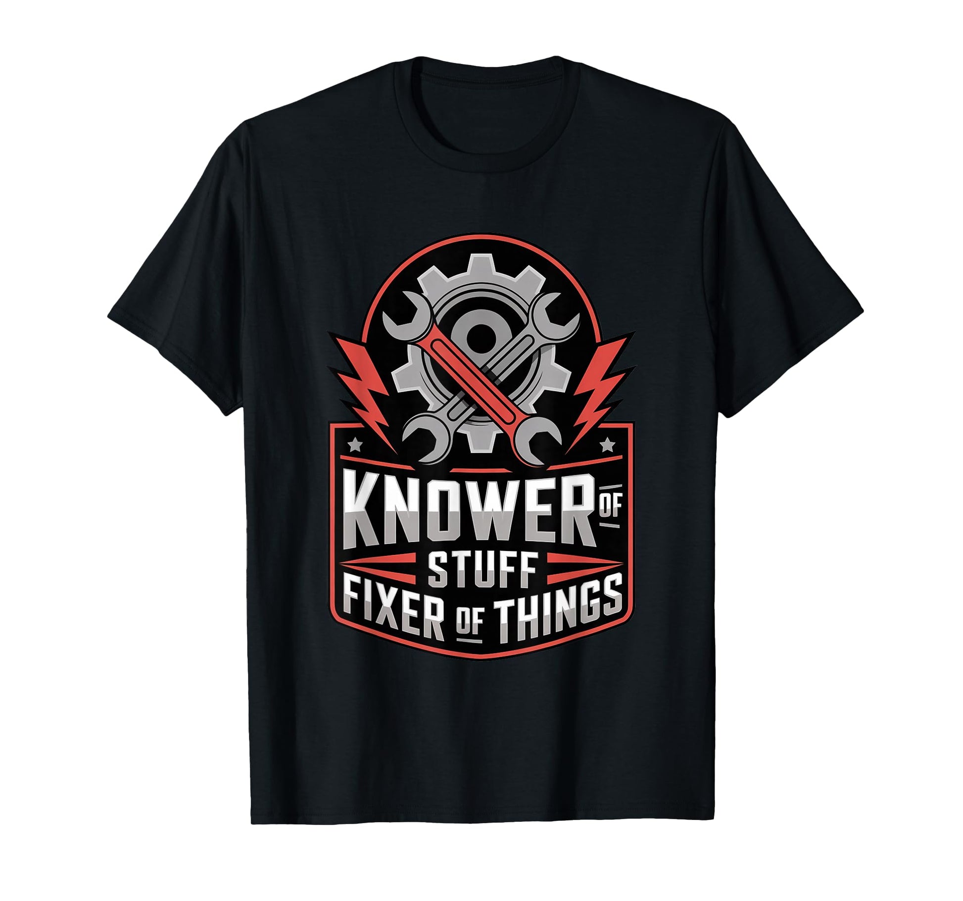 Knower Stuff Fixer Things Cave Repair T-Shirt - Custom Art Print Men Women - T-Shirt, Sweatshirt, Hoodie