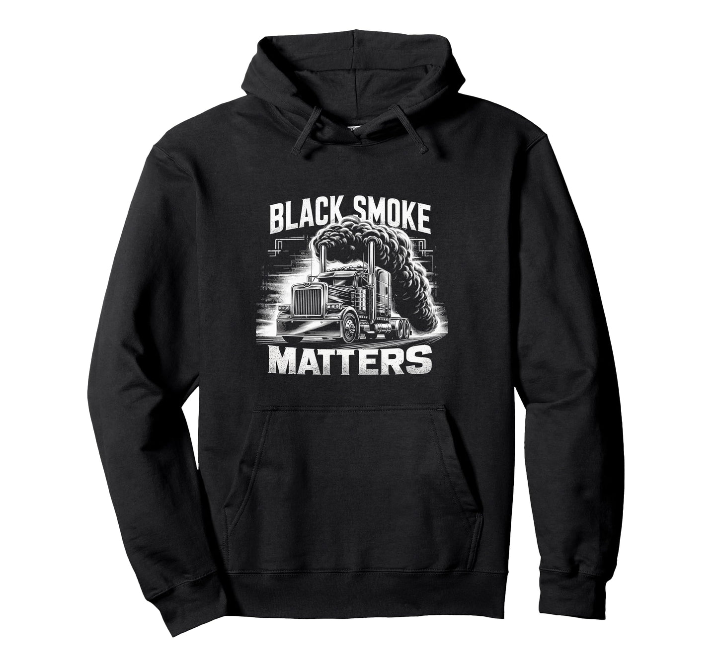 Smoke Matters Funny Truck Driver Hoodie - Unique Graphic for Adults - T-Shirt, Sweatshirt, Hoodie