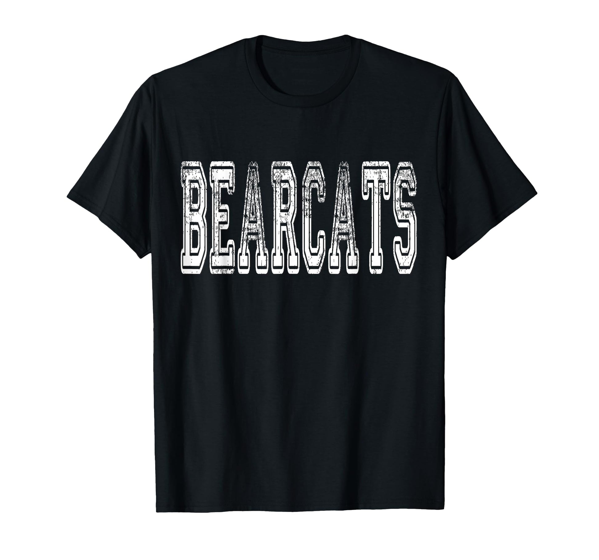 Bearcats Mascot Distressed T-Shirt - Casual Everyday Wear for Adults - T-Shirt, Sweatshirt, Hoodie