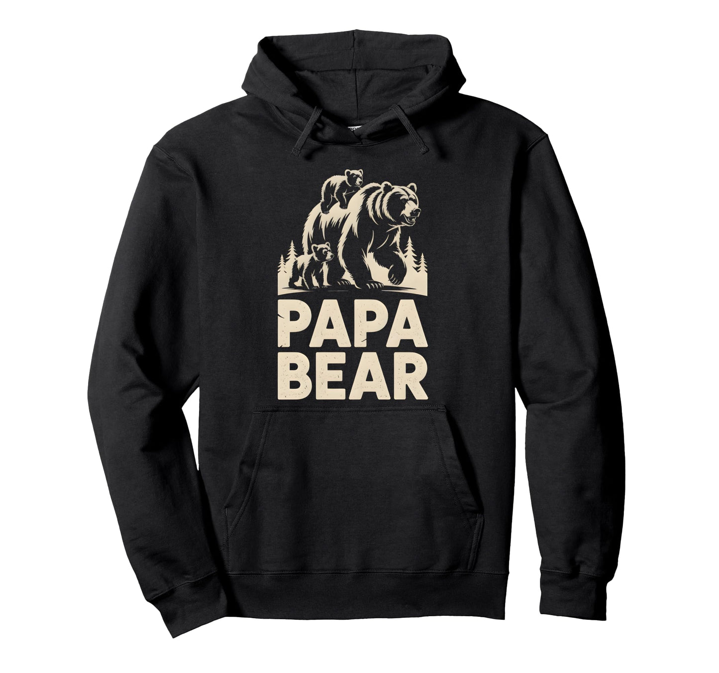 Papa Bear Funny Fathers Day Present Gift Hoodie - Trendy Graphic Men Women - T-Shirt, Sweatshirt, Hoodie