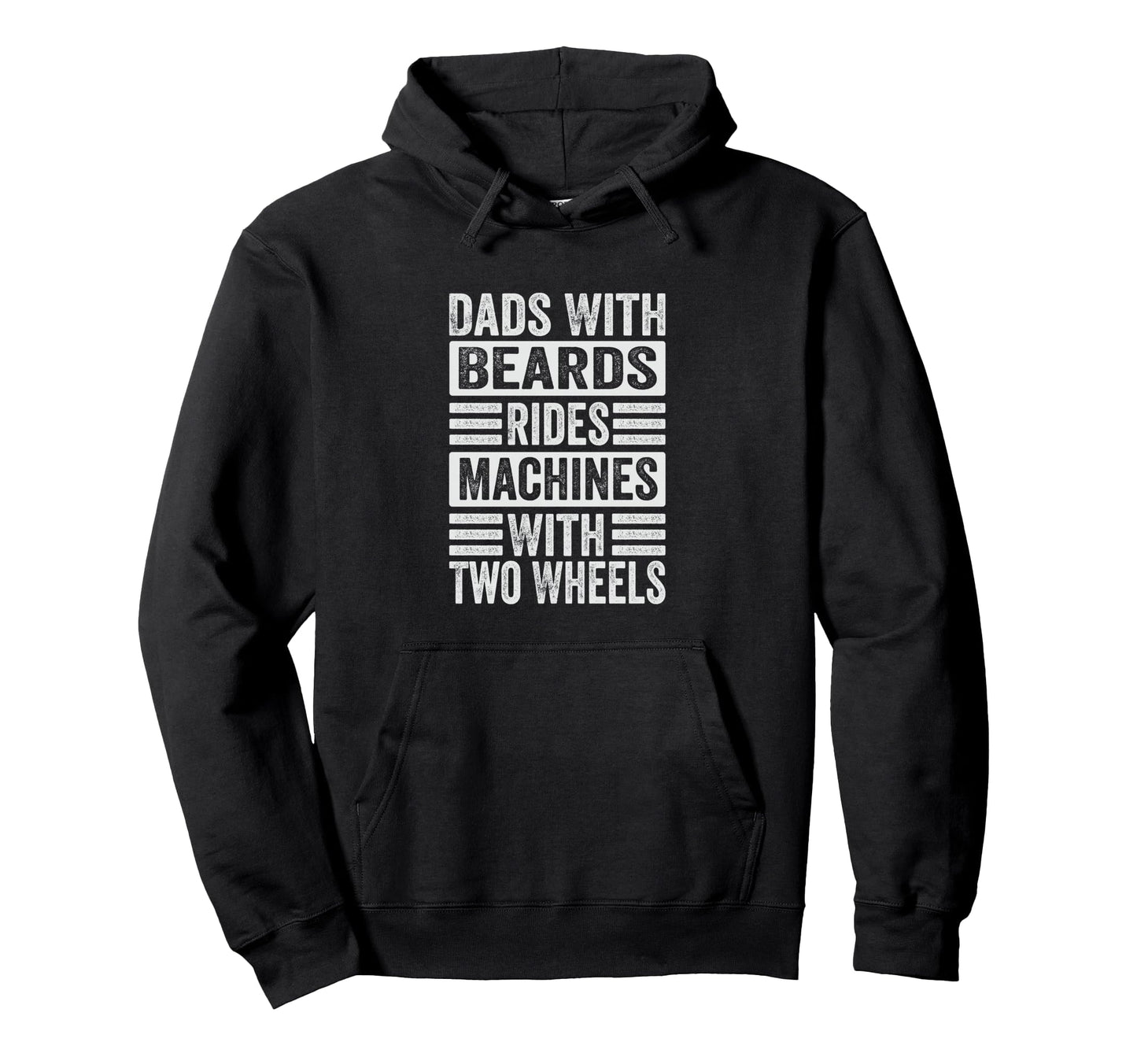 Dads Beards Rides Machines Two Wheels Hoodie - Aesthetic Graphic Men Women - T-Shirt, Sweatshirt, Hoodie