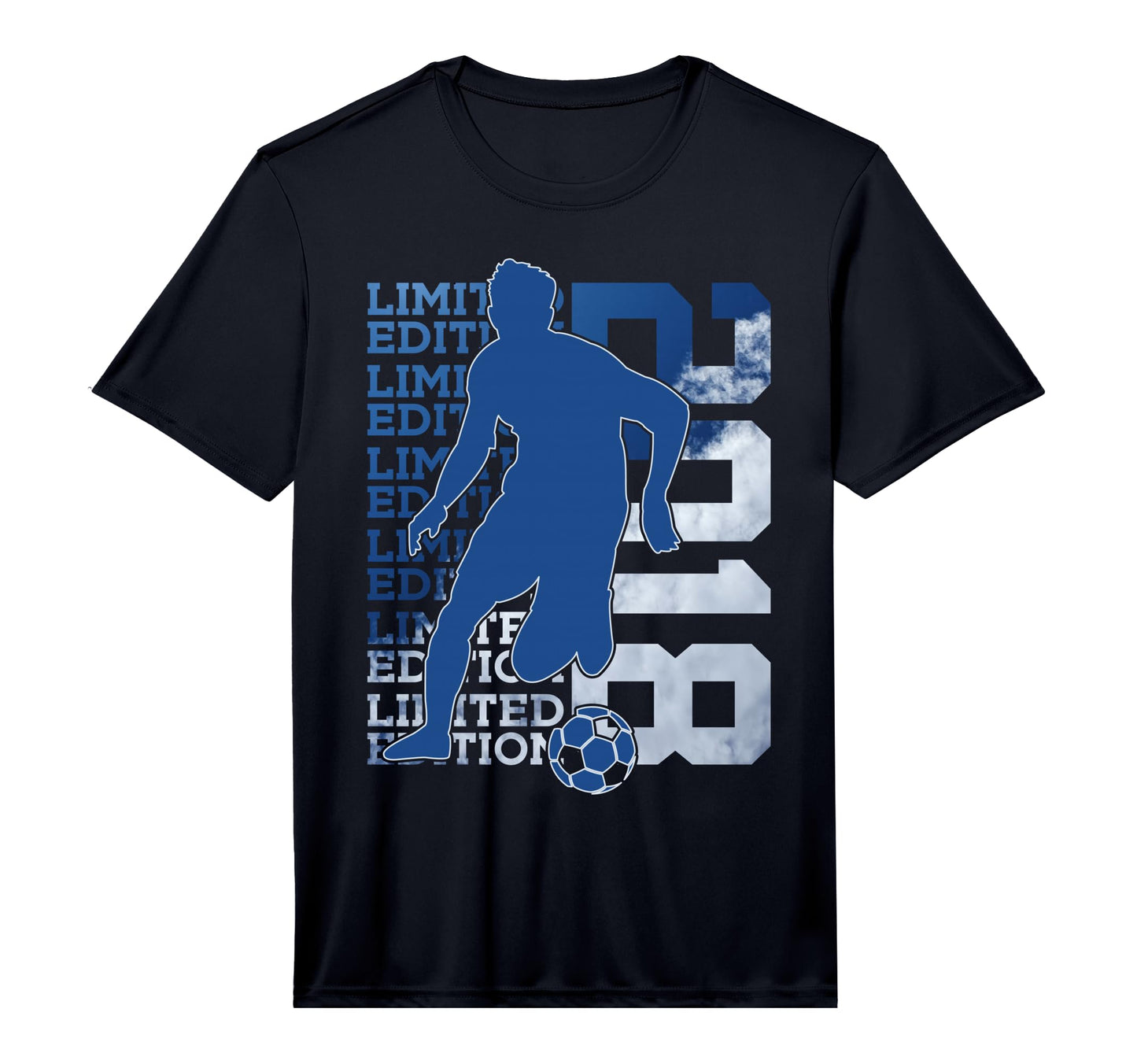 2018 8 Years Soccer 8Th Birthday Performance T-Shirt - Graphic Print Unisex - T-Shirt, Sweatshirt, Hoodie