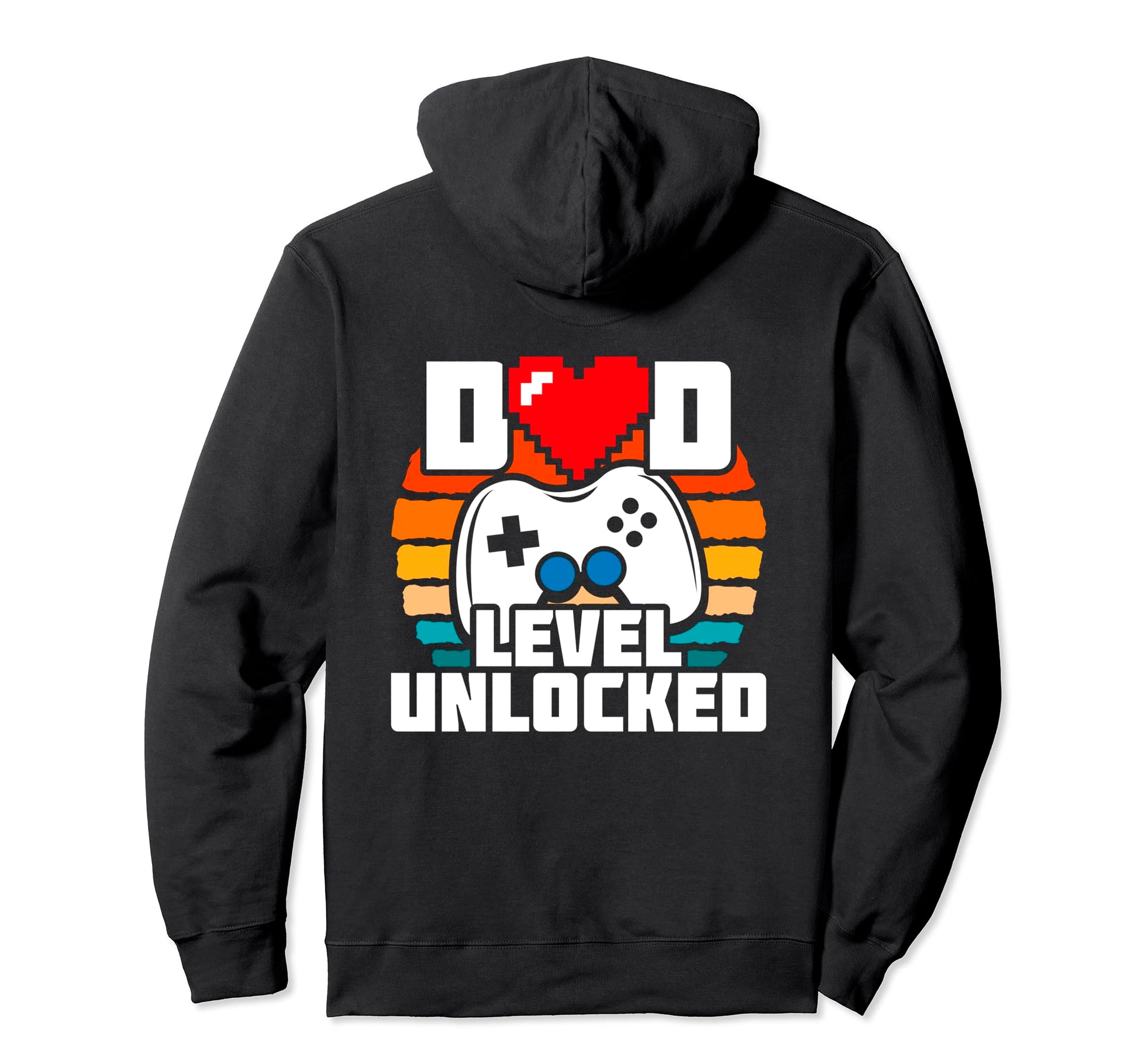 New Dad Level Unlocked Gamer Dad Hoodie - Unique Graphic Unisex - T-Shirt, Sweatshirt, Hoodie