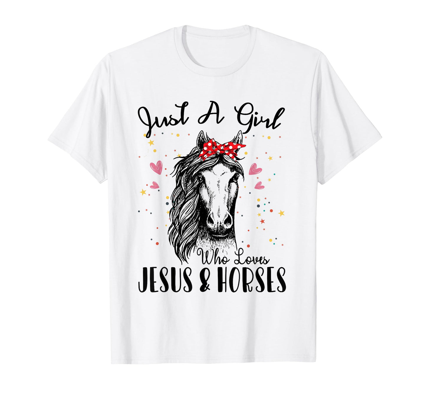 Just Who Loves Horses Jesus Horse T-Shirt - Streetwear Style for Adults - T-Shirt, Sweatshirt, Hoodie