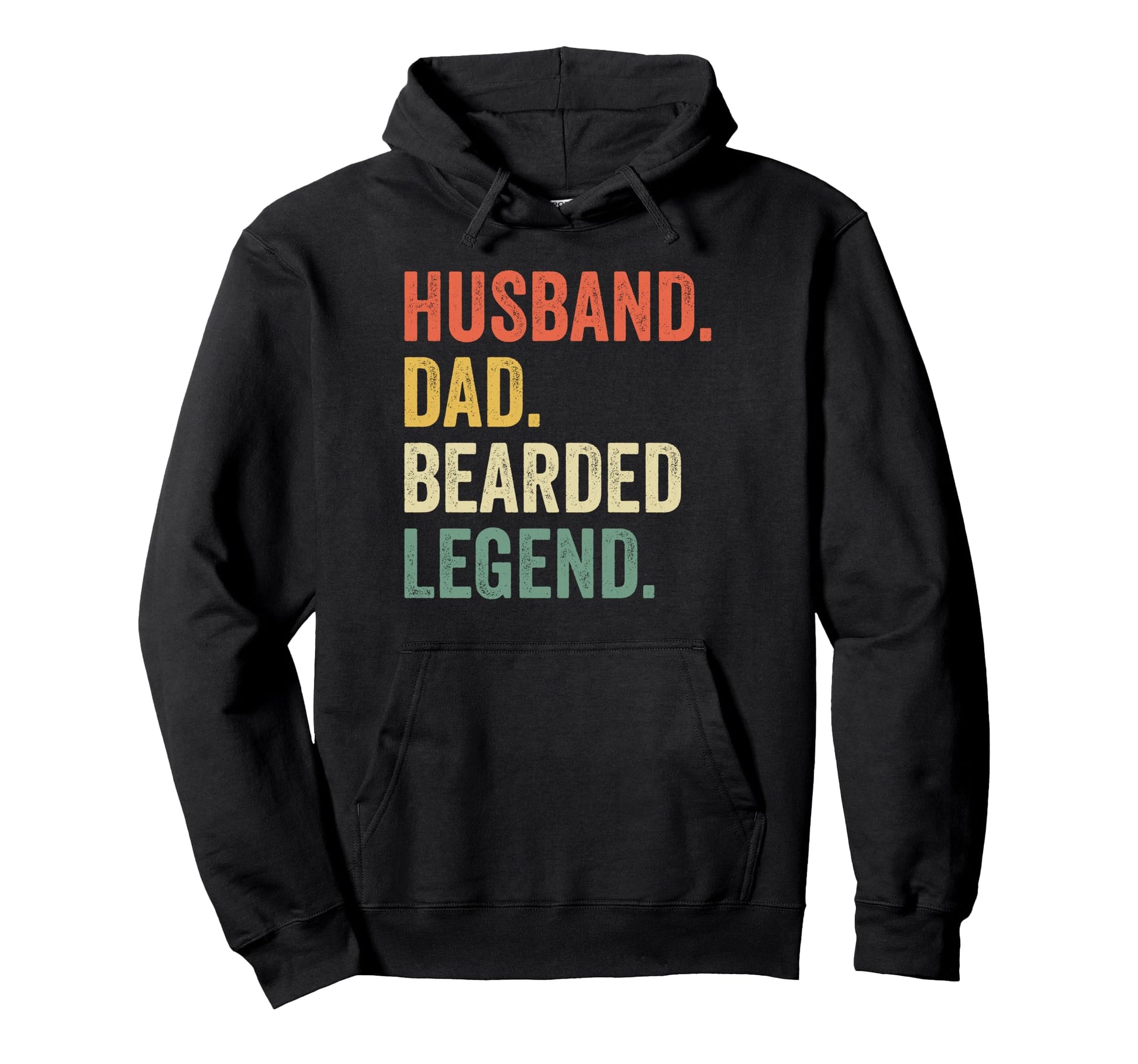 Bearded Husband Dad Beard Legend Hoodie - Minimalist Print Men Women - T-Shirt, Sweatshirt, Hoodie