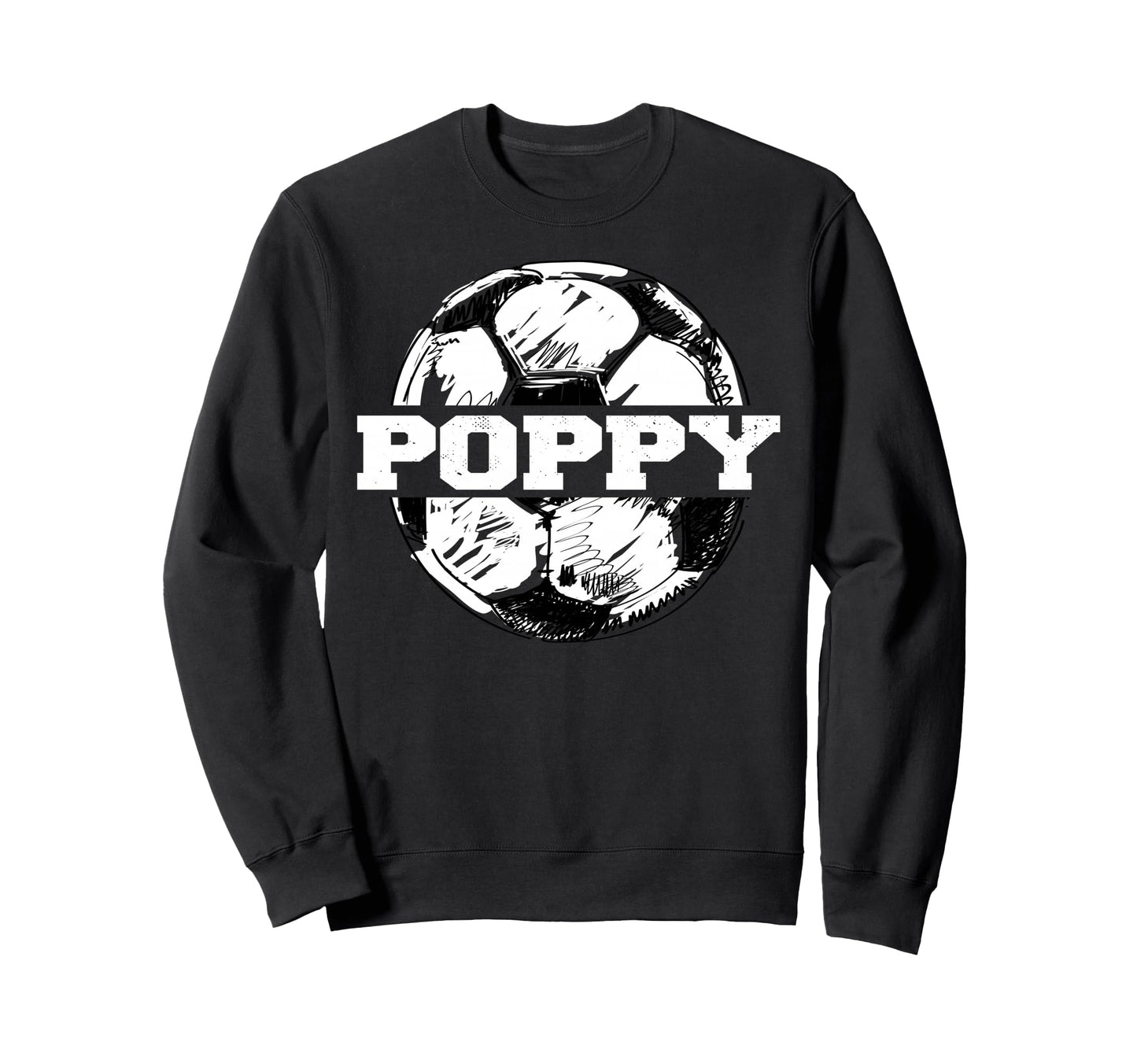 Soccer Poppy Sketch Split Soccer Sweatshirt - Streetwear Style for Adults - T-Shirt, Sweatshirt, Hoodie