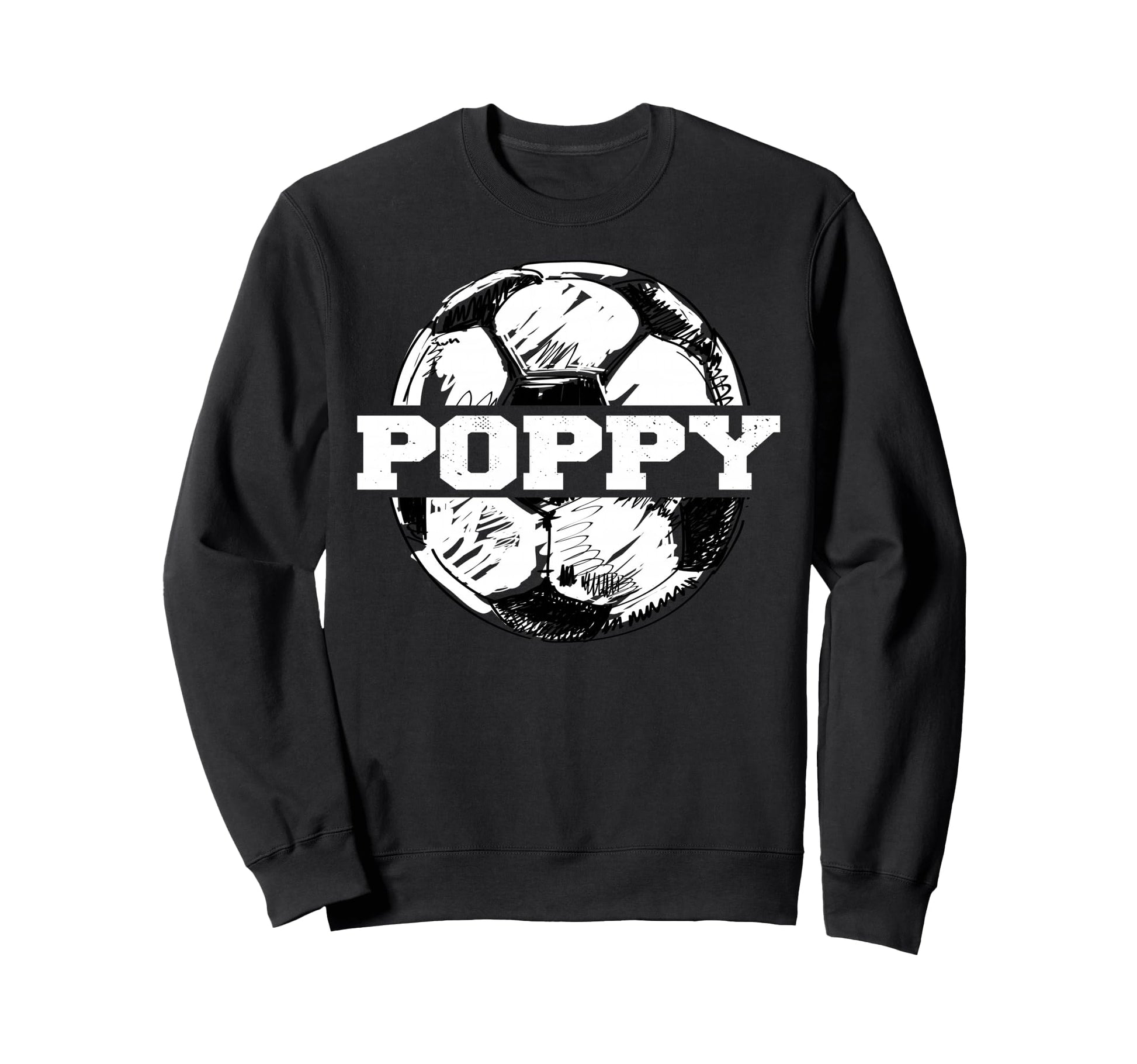 Soccer Poppy Sketch Split Soccer Sweatshirt - Streetwear Style for Adults - T-Shirt, Sweatshirt, Hoodie