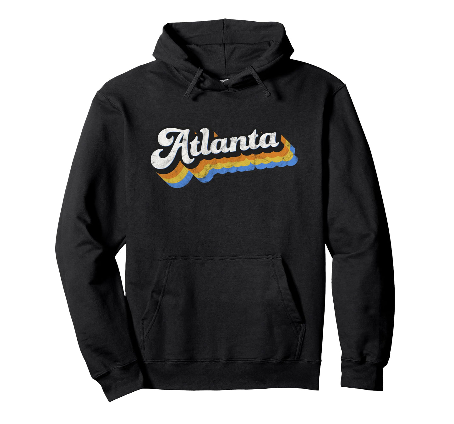 Atlanta Ga Distressed Atl Pride Hoodie - Streetwear Style for Adults - T-Shirt, Sweatshirt, Hoodie