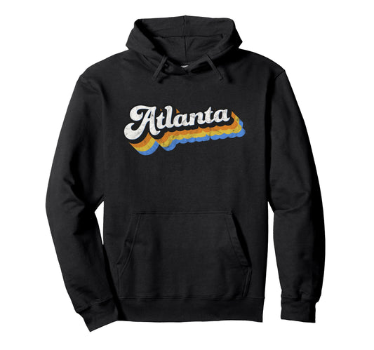 Atlanta Ga Distressed Atl Pride Hoodie - Streetwear Style for Adults - T-Shirt, Sweatshirt, Hoodie
