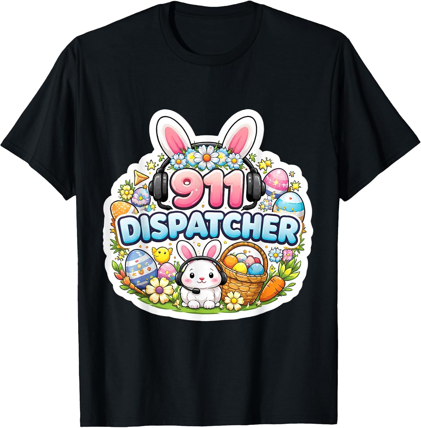 911 Dispatcher First Responder Easter Merch Unisex T-shirt, Sweatshirt, Hoodie, Long Sleeve Tee - T-Shirt, Sweatshirt, Hoodie
